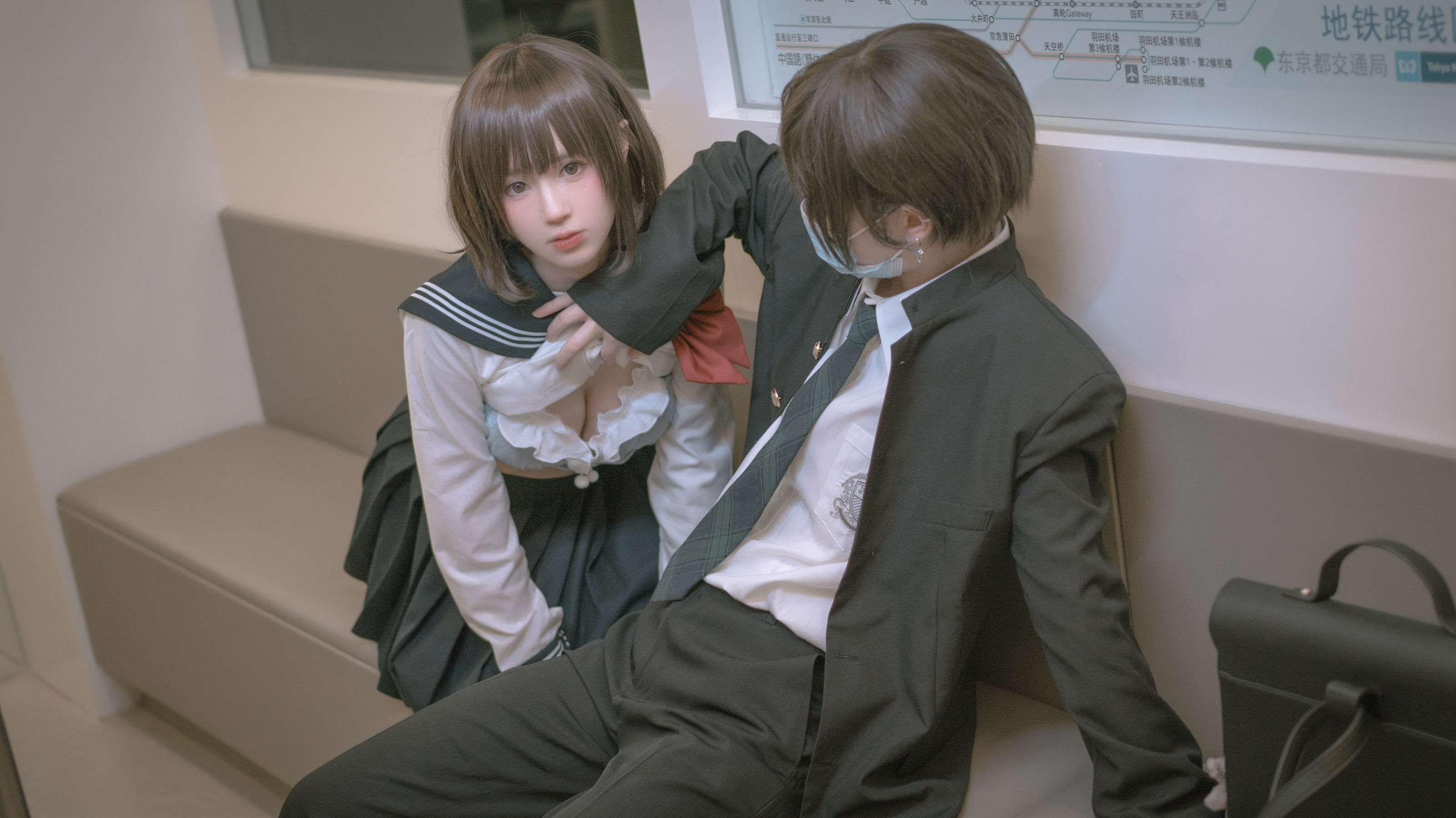 [网红COSER] 西园寺南歌写真 - 电车物语 第55张图