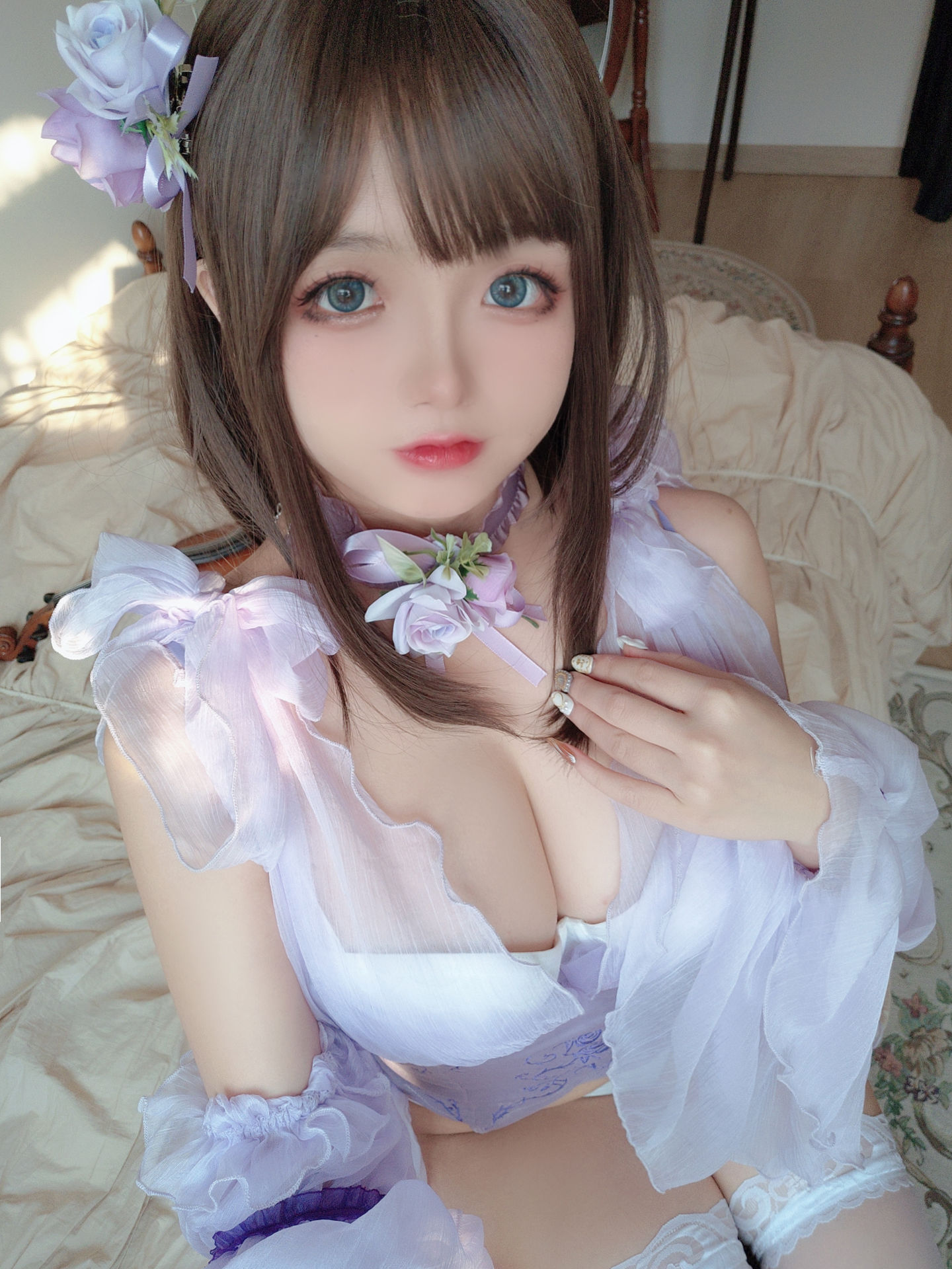[福利COS] Cosplay日奈娇 - 睡美人 自摄 第29张图