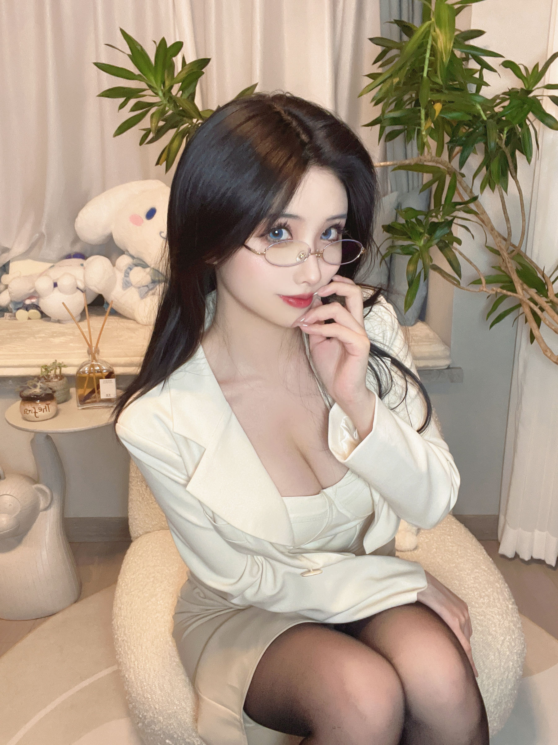 [福利COS] COS福利rioko凉凉子(肉扣热热子) - 和女上司的七夕 第10张图