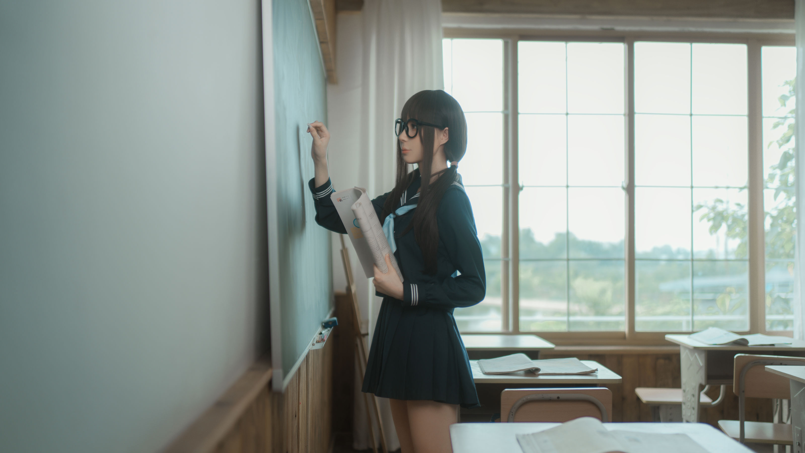 [福利COS] 西园寺南歌写真 - 与班长的游戏 第1张图