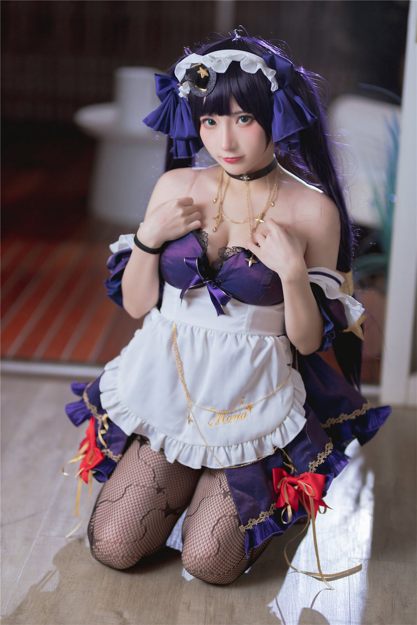[福利COS] 是三不是世w - 原神莫娜女仆 第1张图