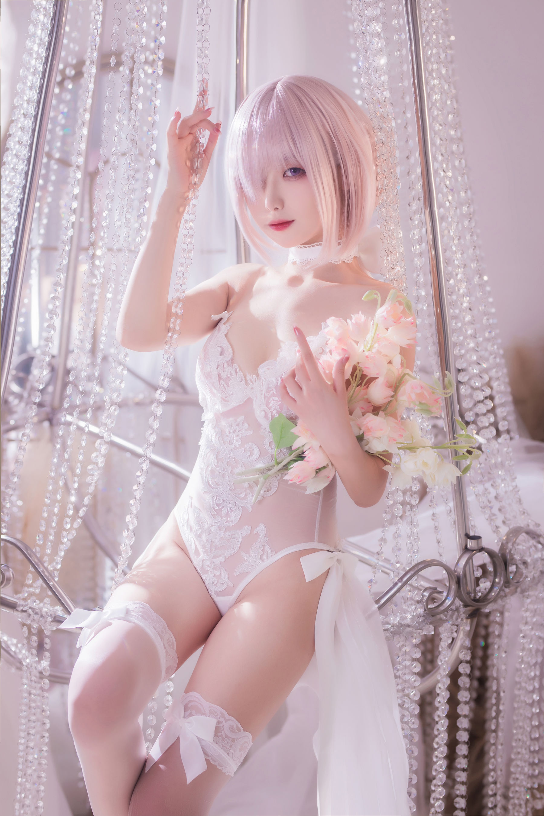 [福利COS] 动漫博主封疆疆v - 婚纱玛修 第1张图