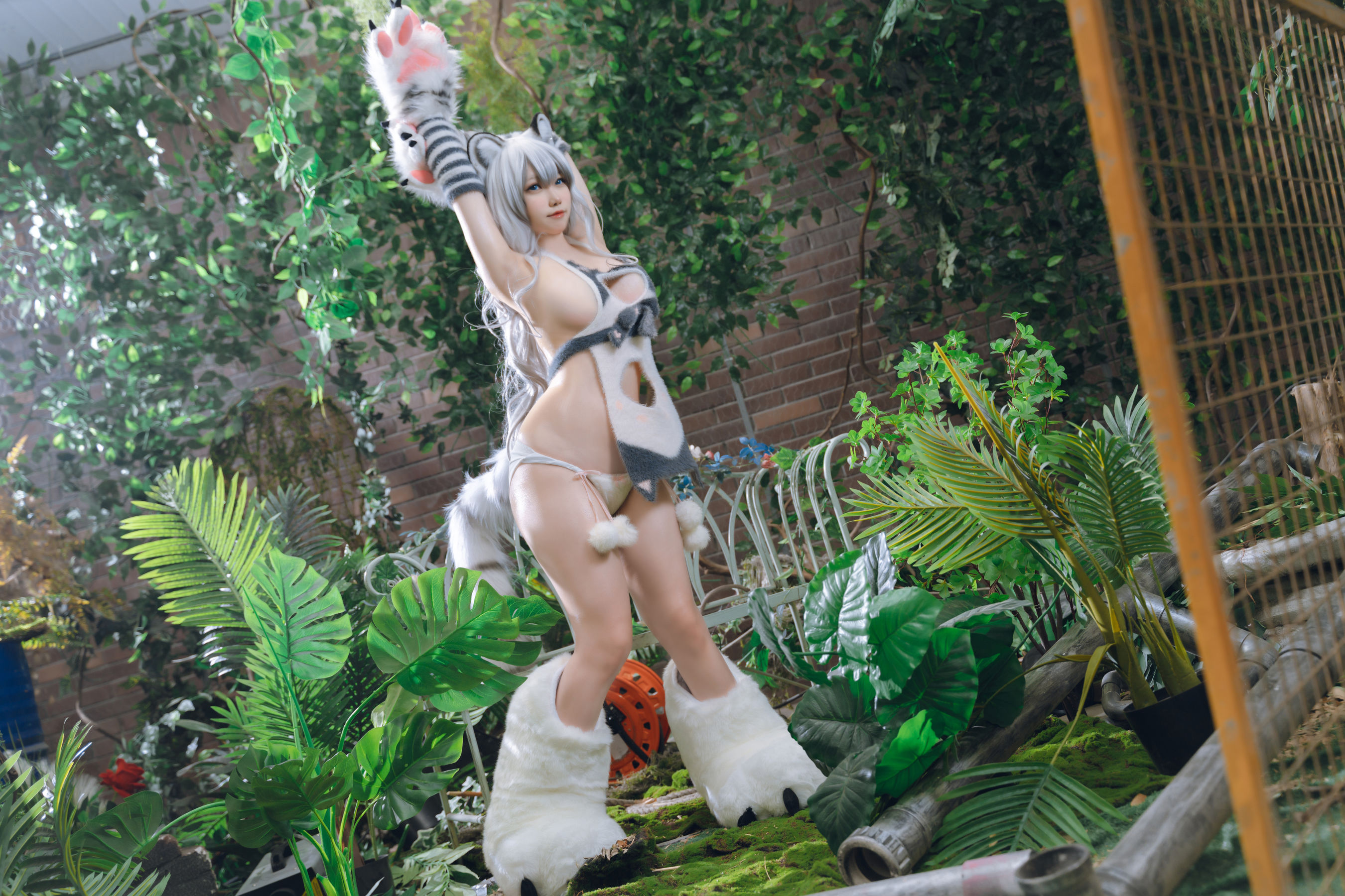 [福利COS] 一北亦北 - 白虎兽娘福瑞 第15张图