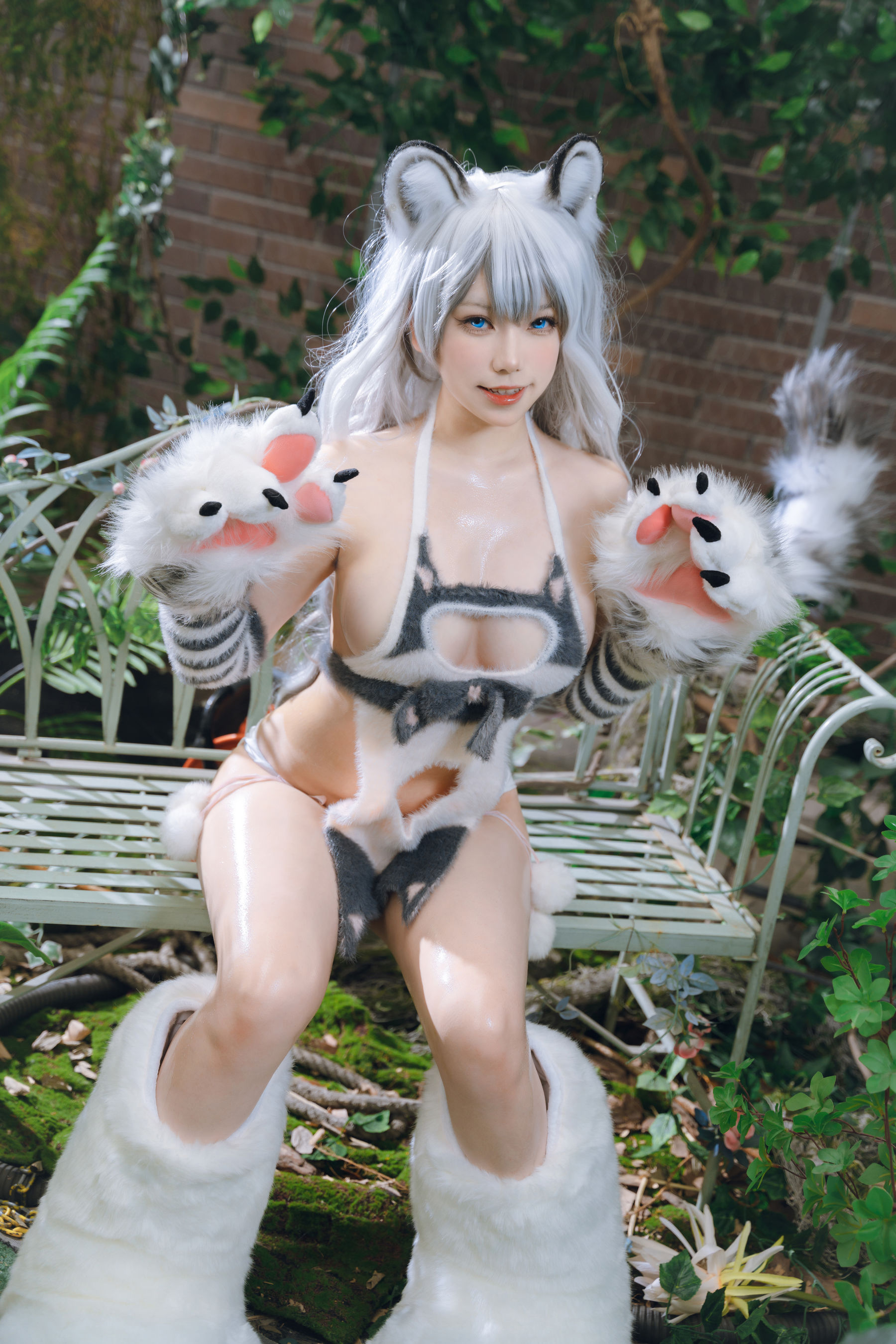 [福利COS] 一北亦北 - 白虎兽娘福瑞 第4张图