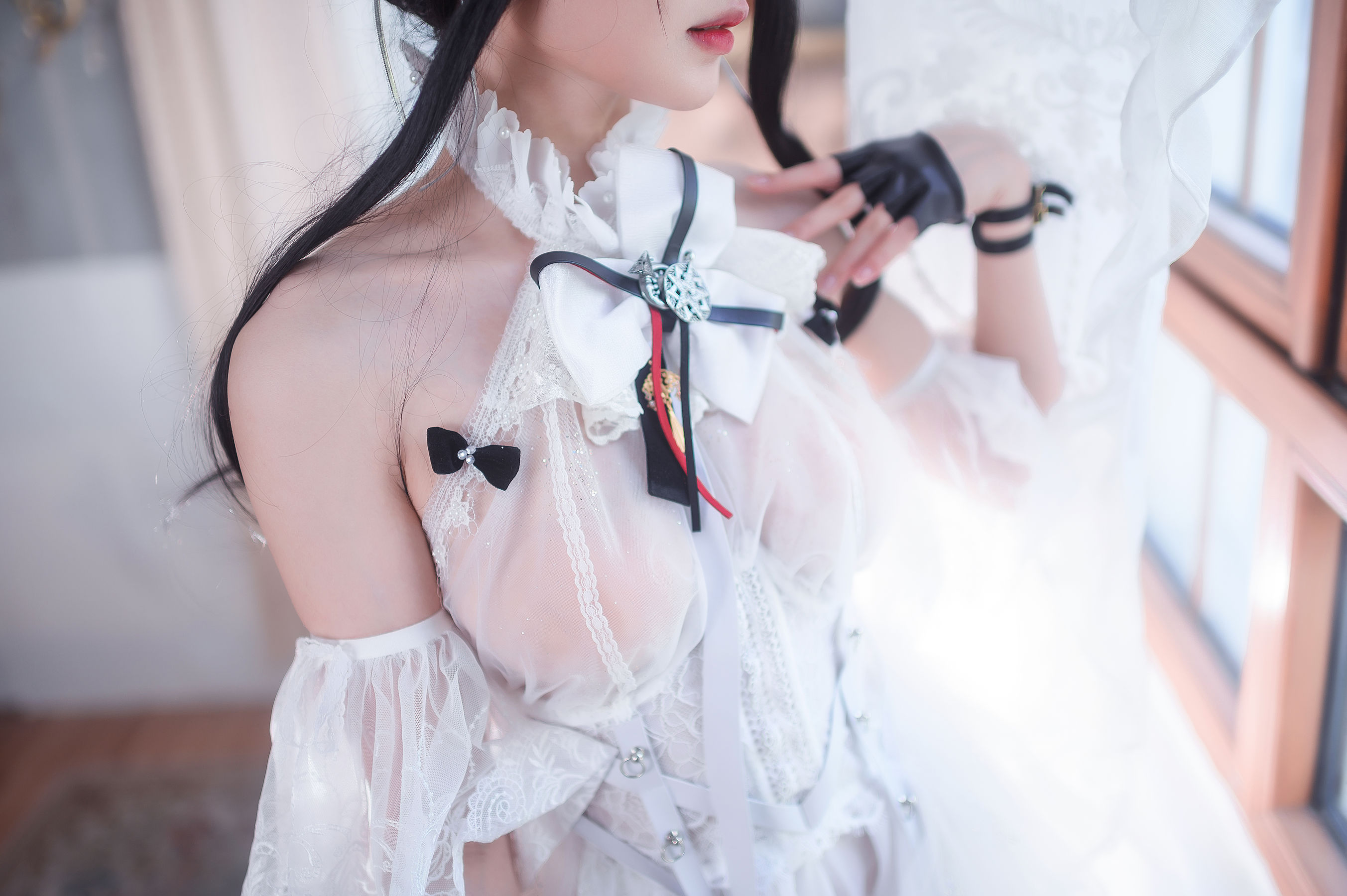 [福利COS] 动漫博主阿包也是兔娘 - 明日方舟 伊内斯芭蕾 第22张图