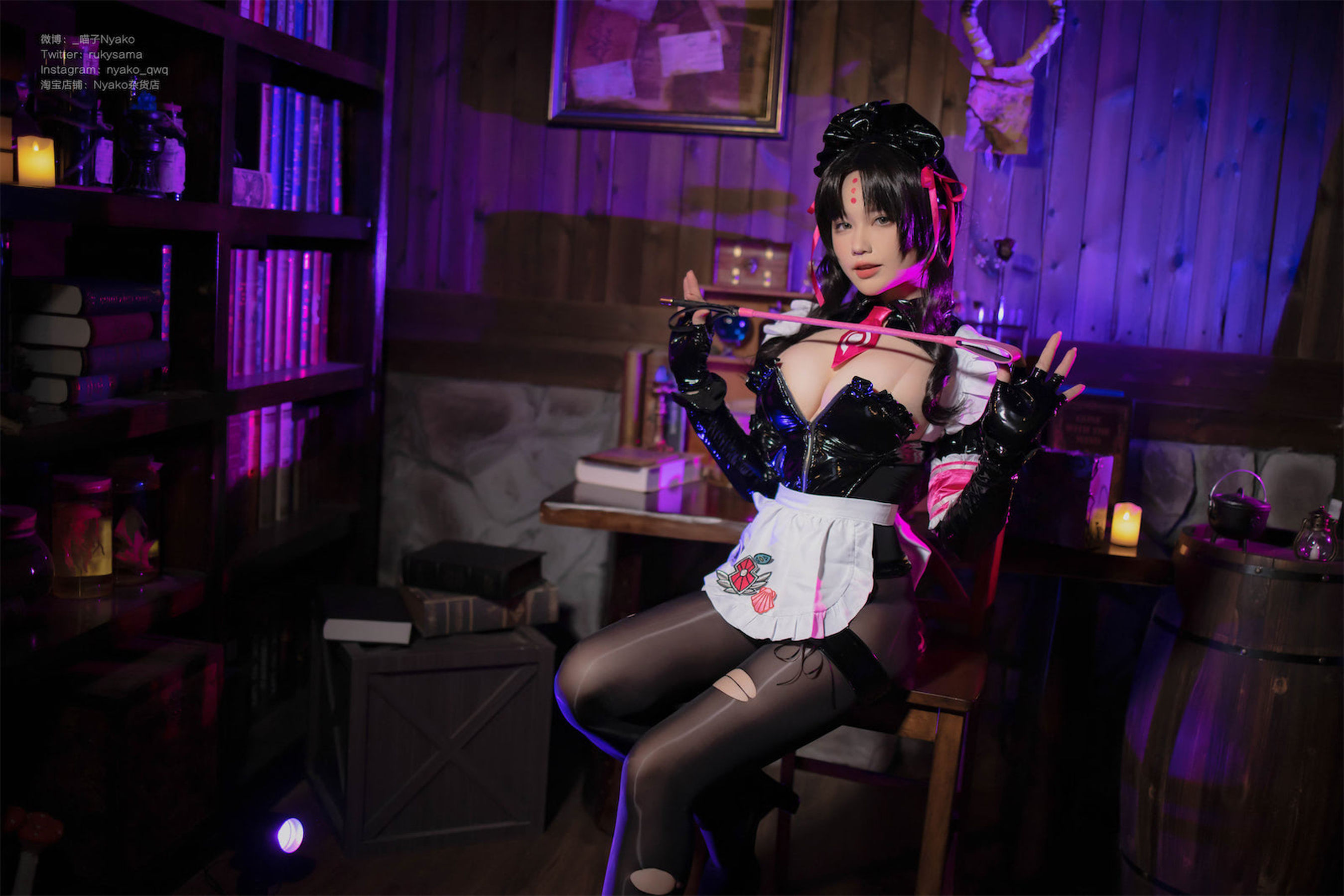 [福利COS] 萌妹子Nyako喵子 - 杀生院女仆 第13张图