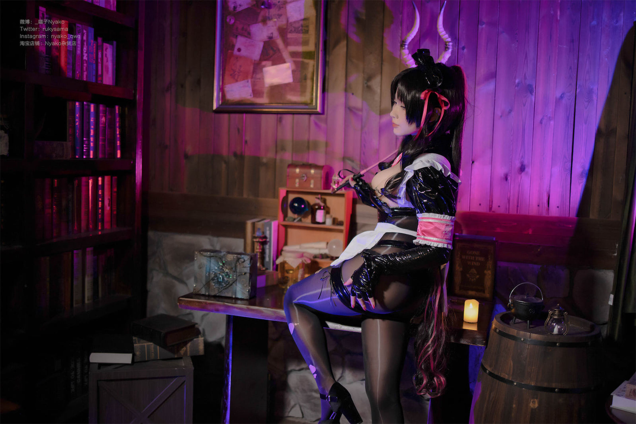 [福利COS] 萌妹子Nyako喵子 - 杀生院女仆 第9张图