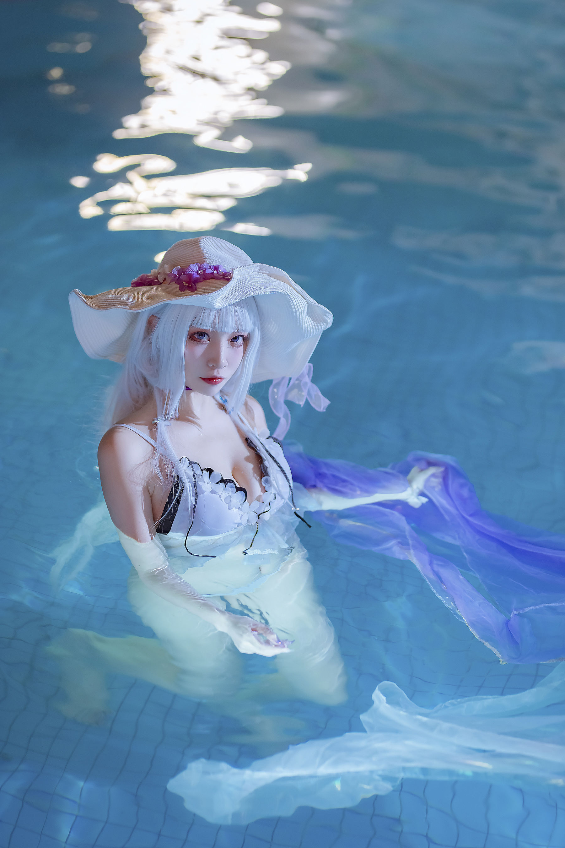 [福利COS] 人气Coser二佐Nisa - 碧蓝光辉泳装 第12张图