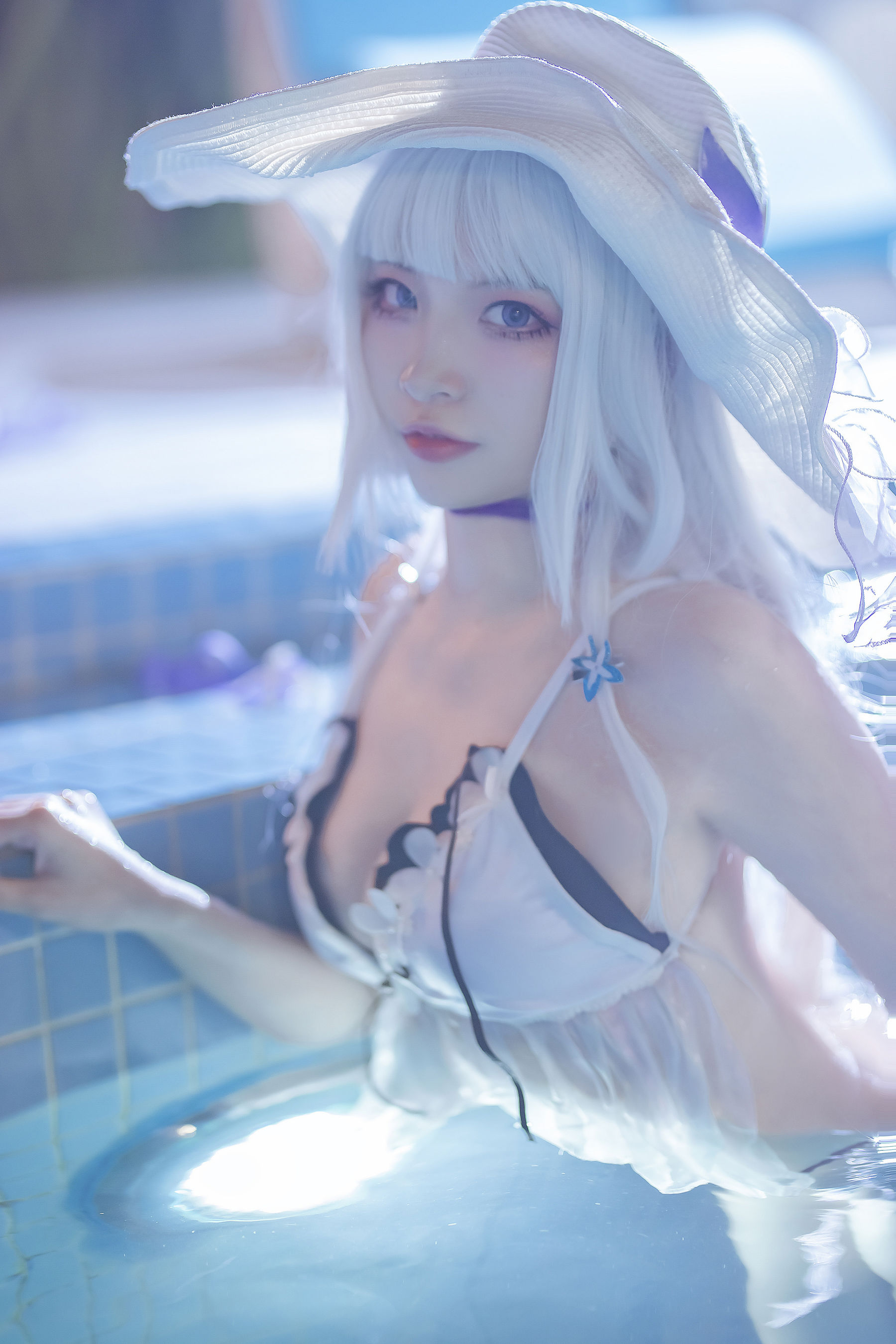 [福利COS] 人气Coser二佐Nisa - 碧蓝光辉泳装 第17张图