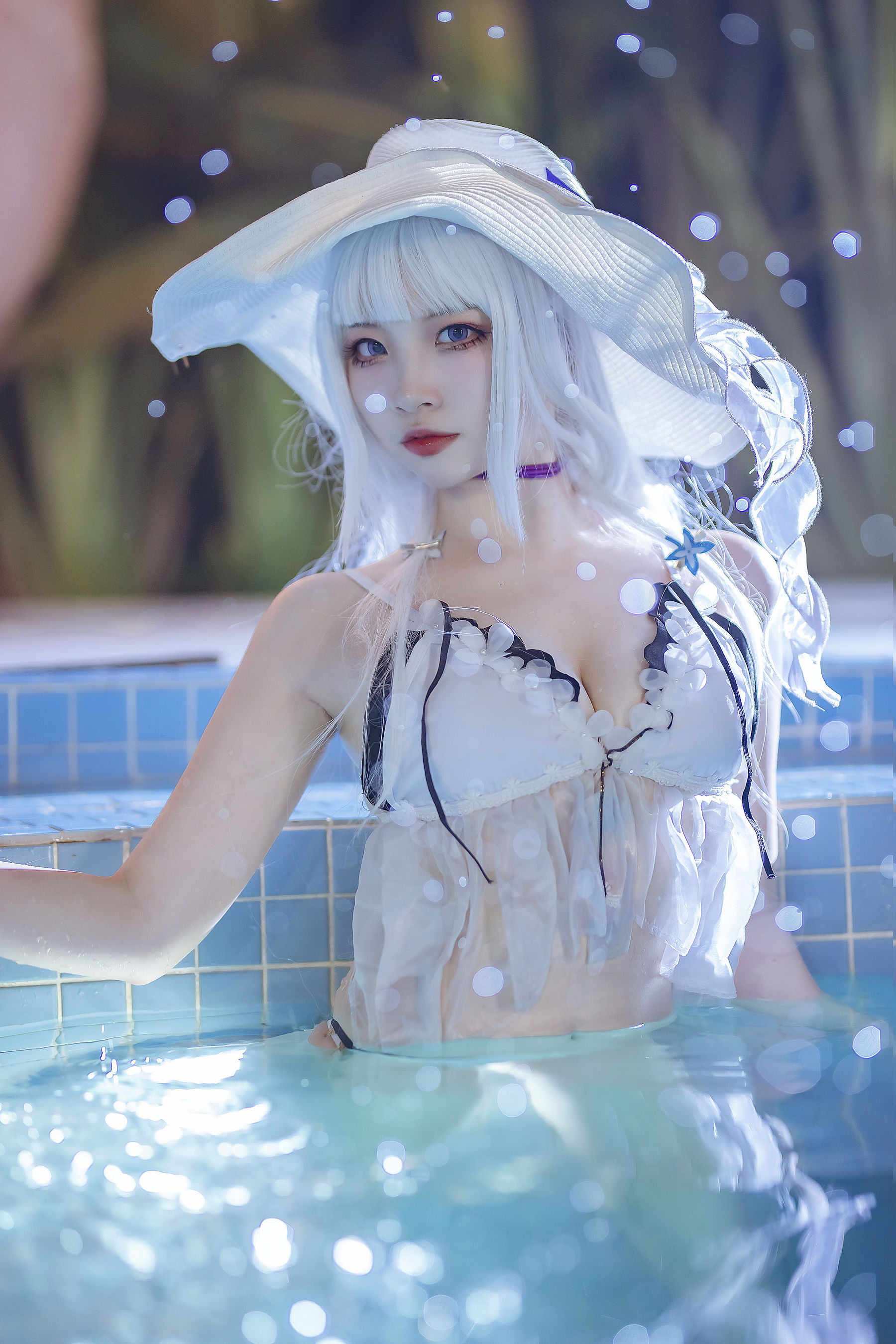 [福利COS] 人气Coser二佐Nisa - 碧蓝光辉泳装 第19张图