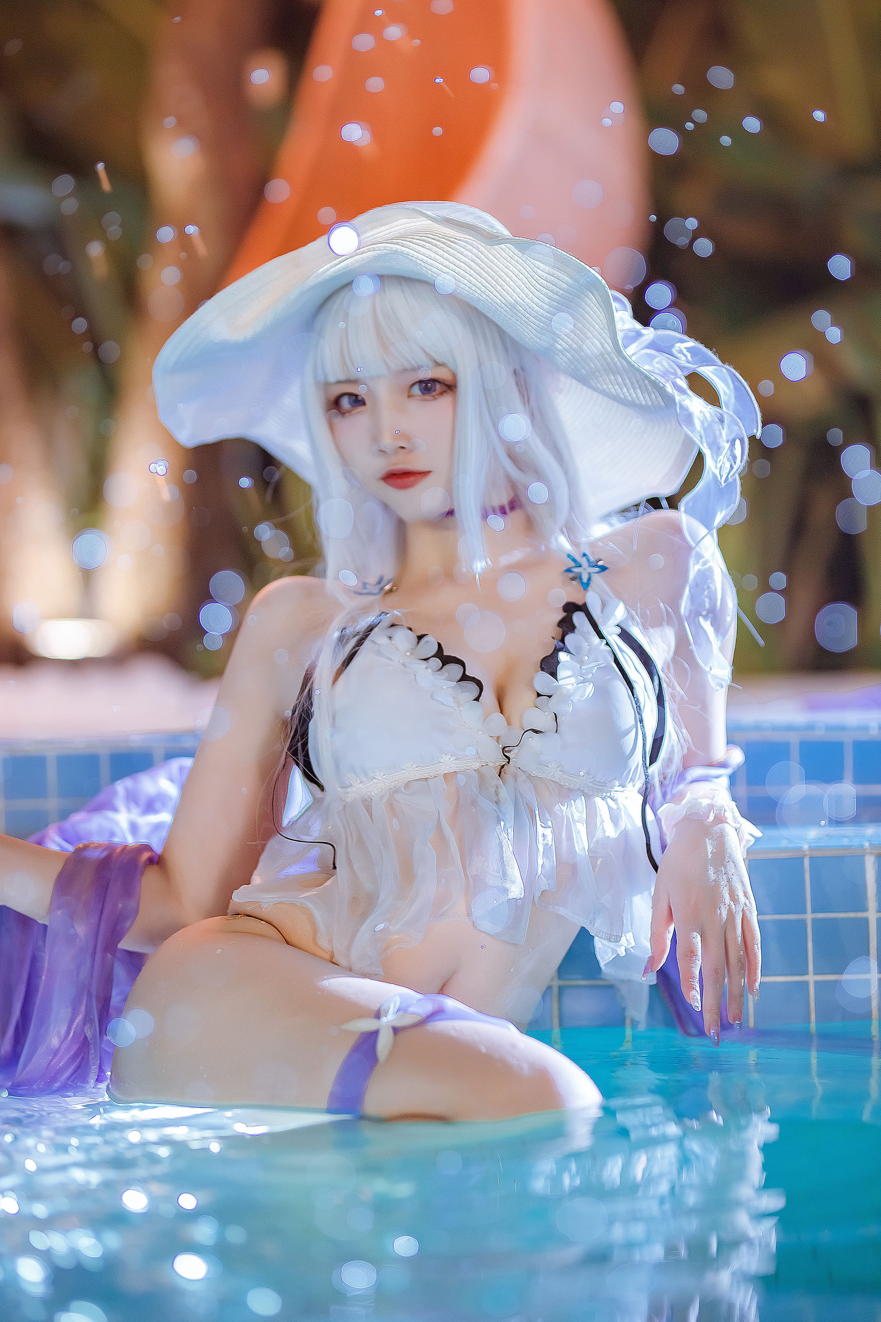 [福利COS] 人气Coser二佐Nisa - 碧蓝光辉泳装 第27张图