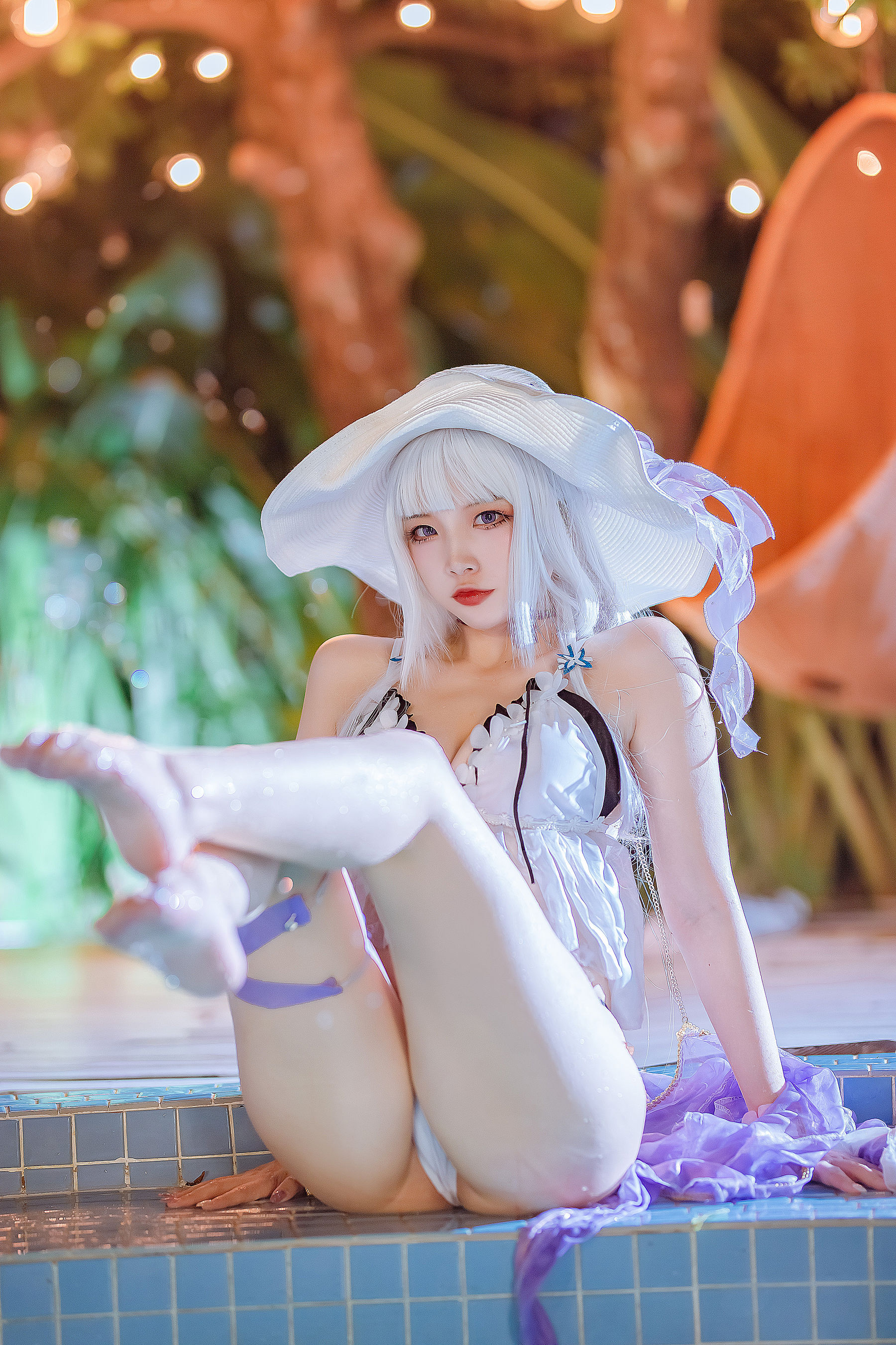 [福利COS] 人气Coser二佐Nisa - 碧蓝光辉泳装 第28张图