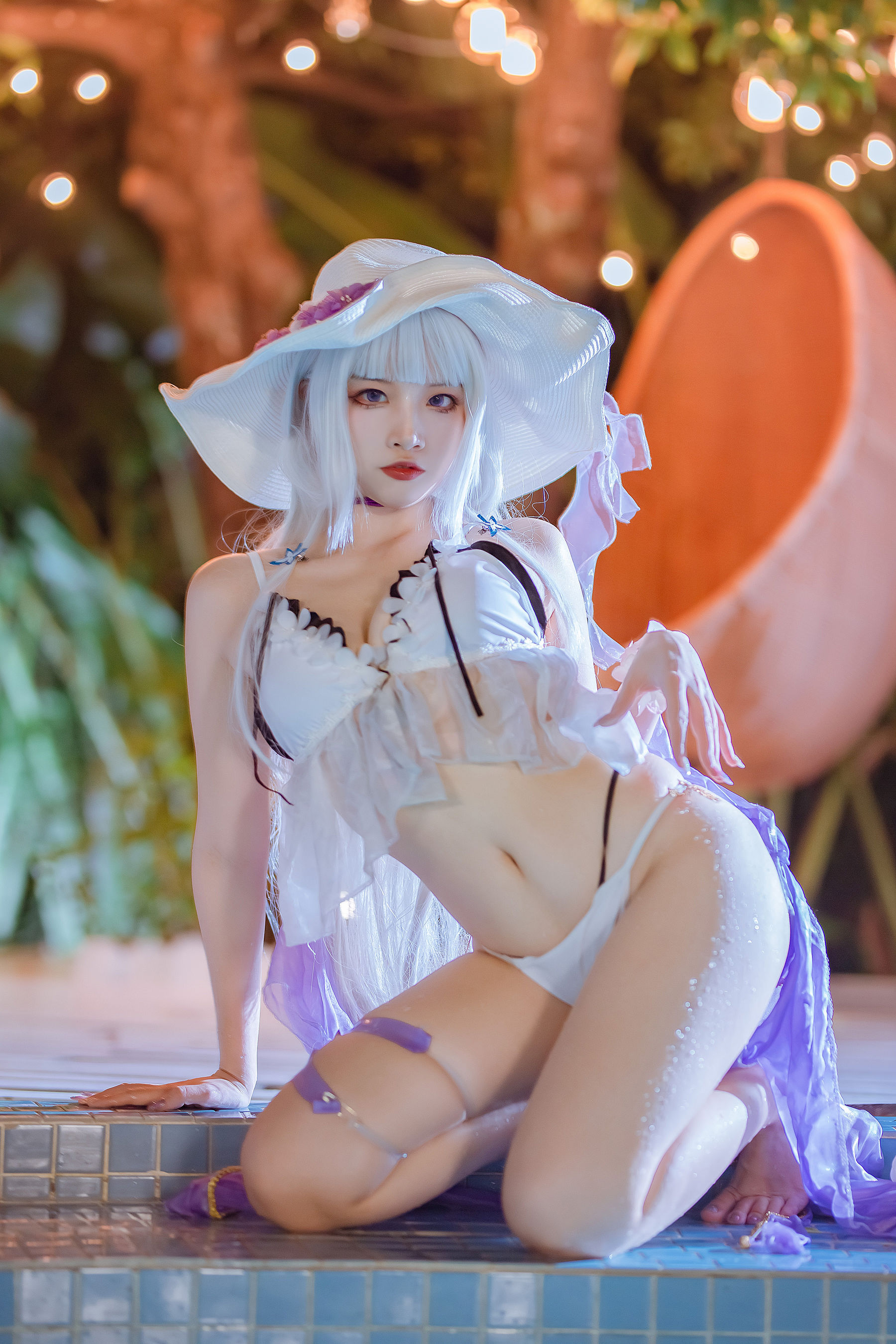[福利COS] 人气Coser二佐Nisa - 碧蓝光辉泳装 第29张图