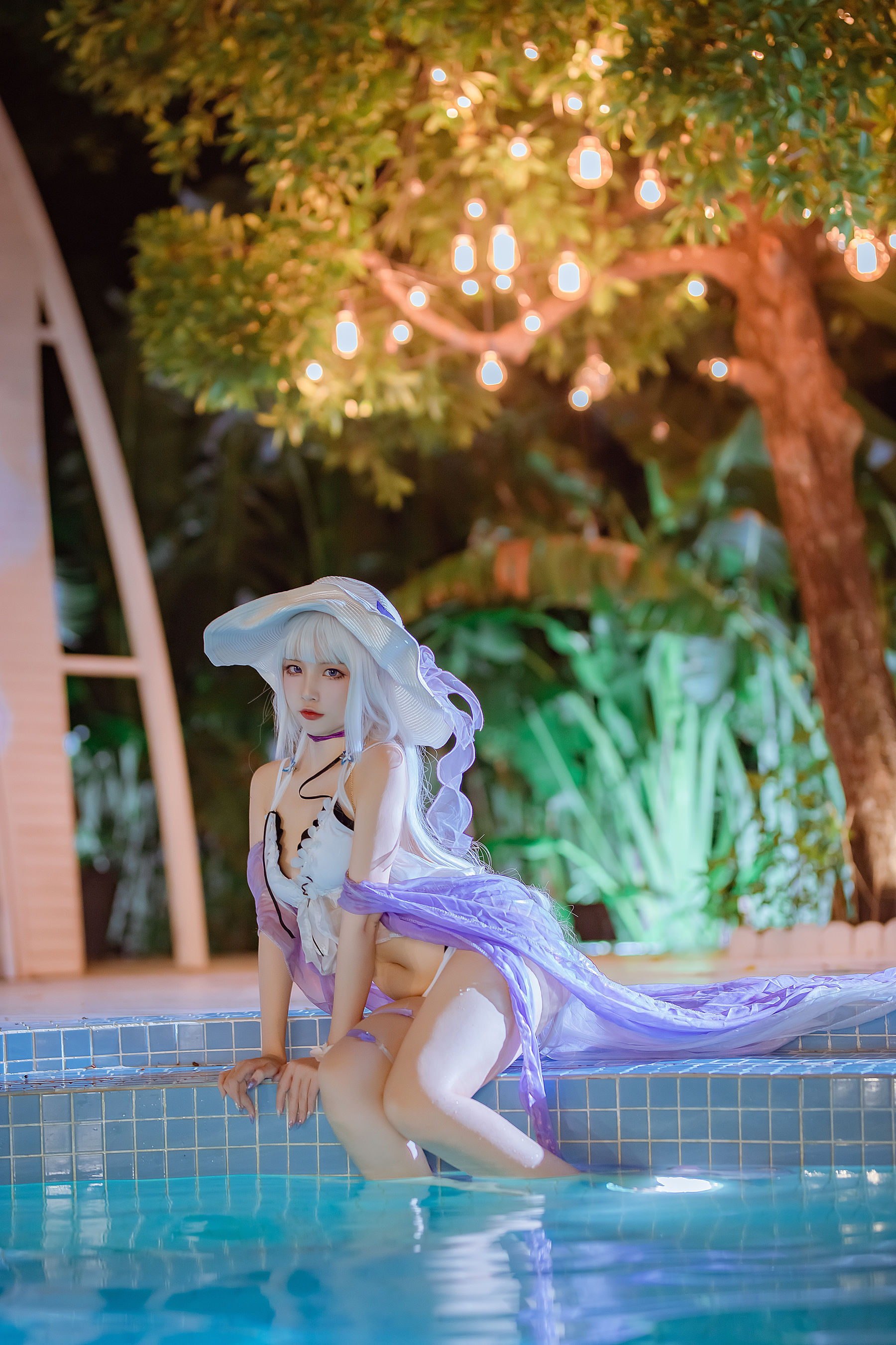 [福利COS] 人气Coser二佐Nisa - 碧蓝光辉泳装 第3张图