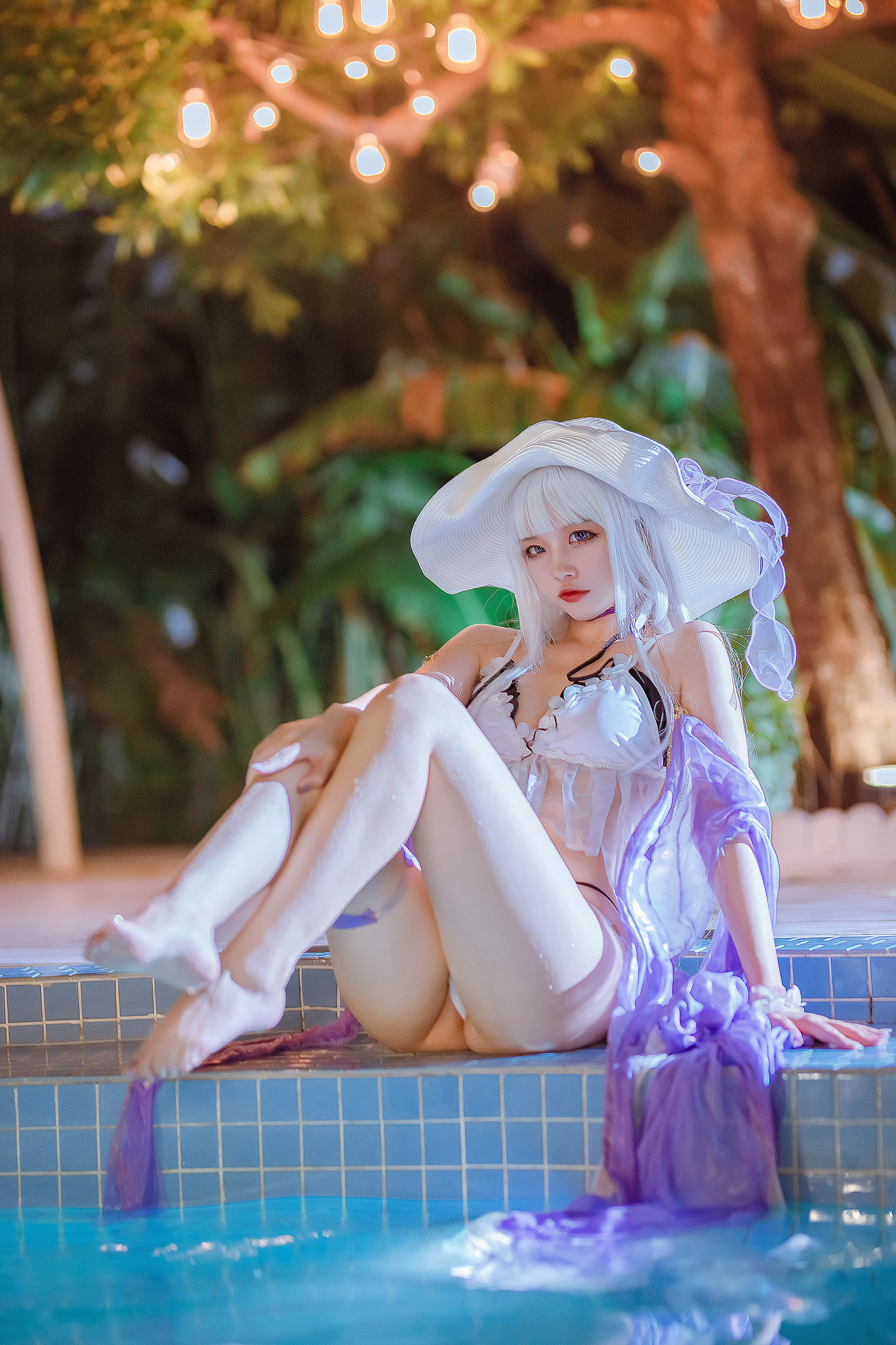[福利COS] 人气Coser二佐Nisa - 碧蓝光辉泳装 第33张图