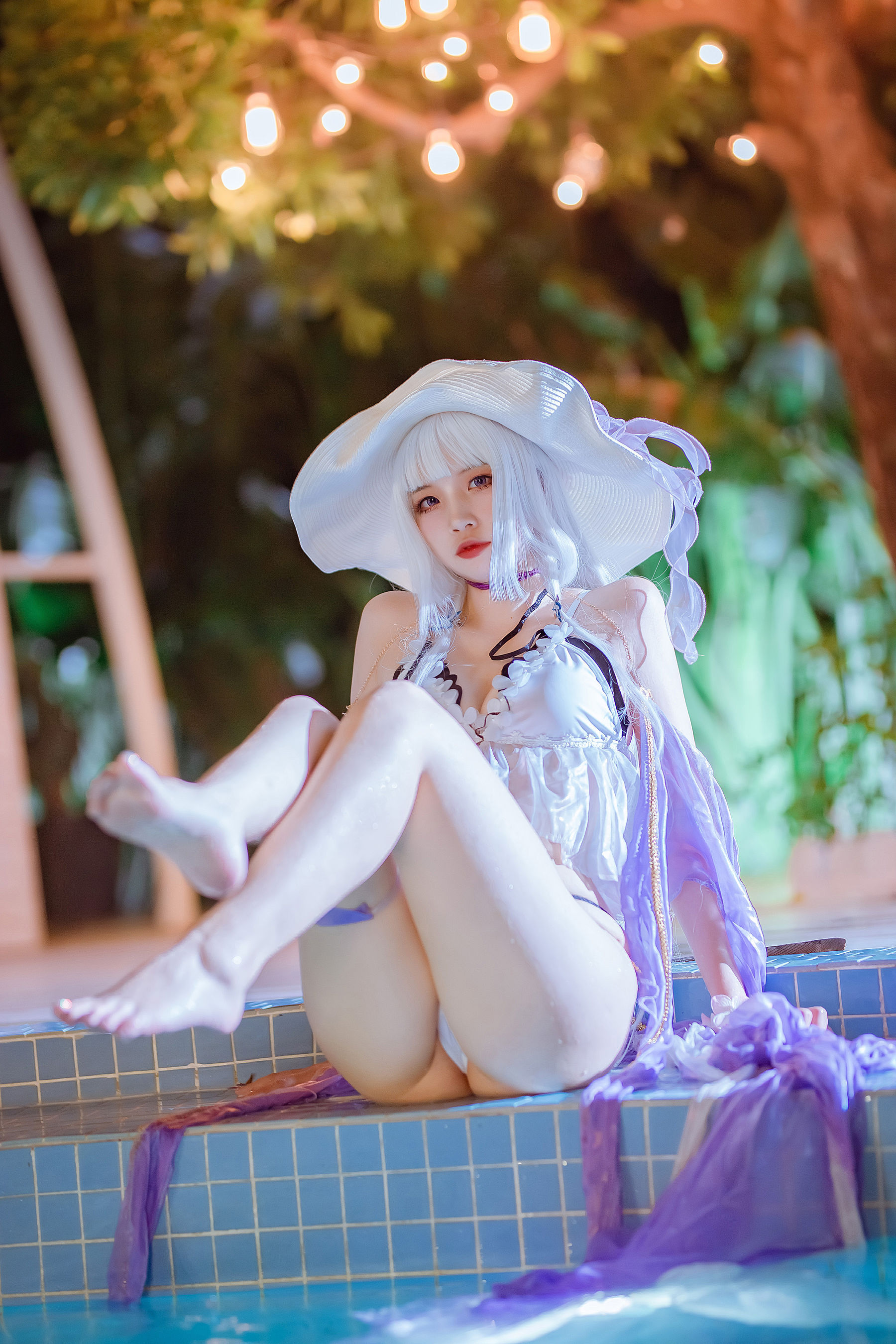 [福利COS] 人气Coser二佐Nisa - 碧蓝光辉泳装 第34张图
