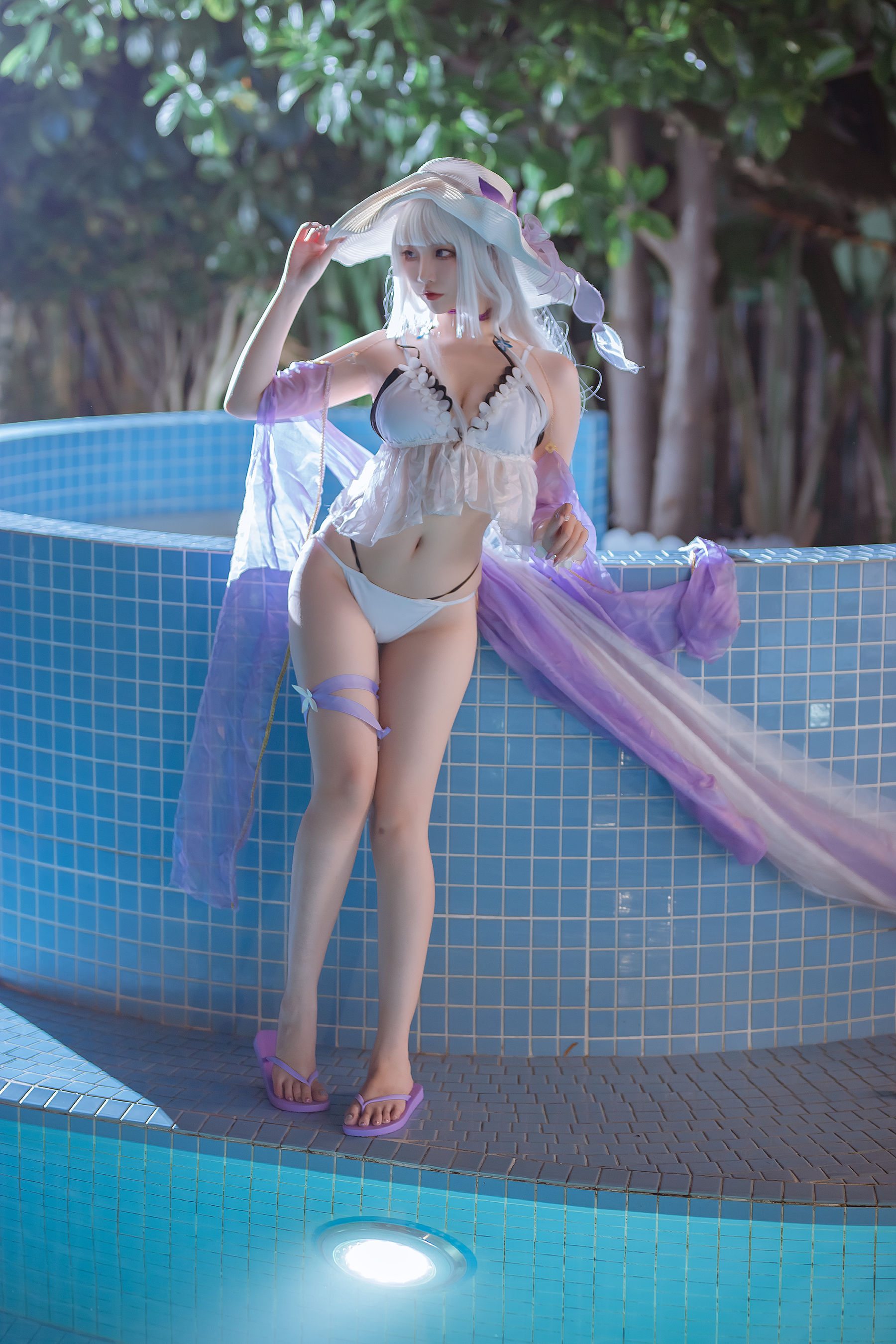 [福利COS] 人气Coser二佐Nisa - 碧蓝光辉泳装 第36张图