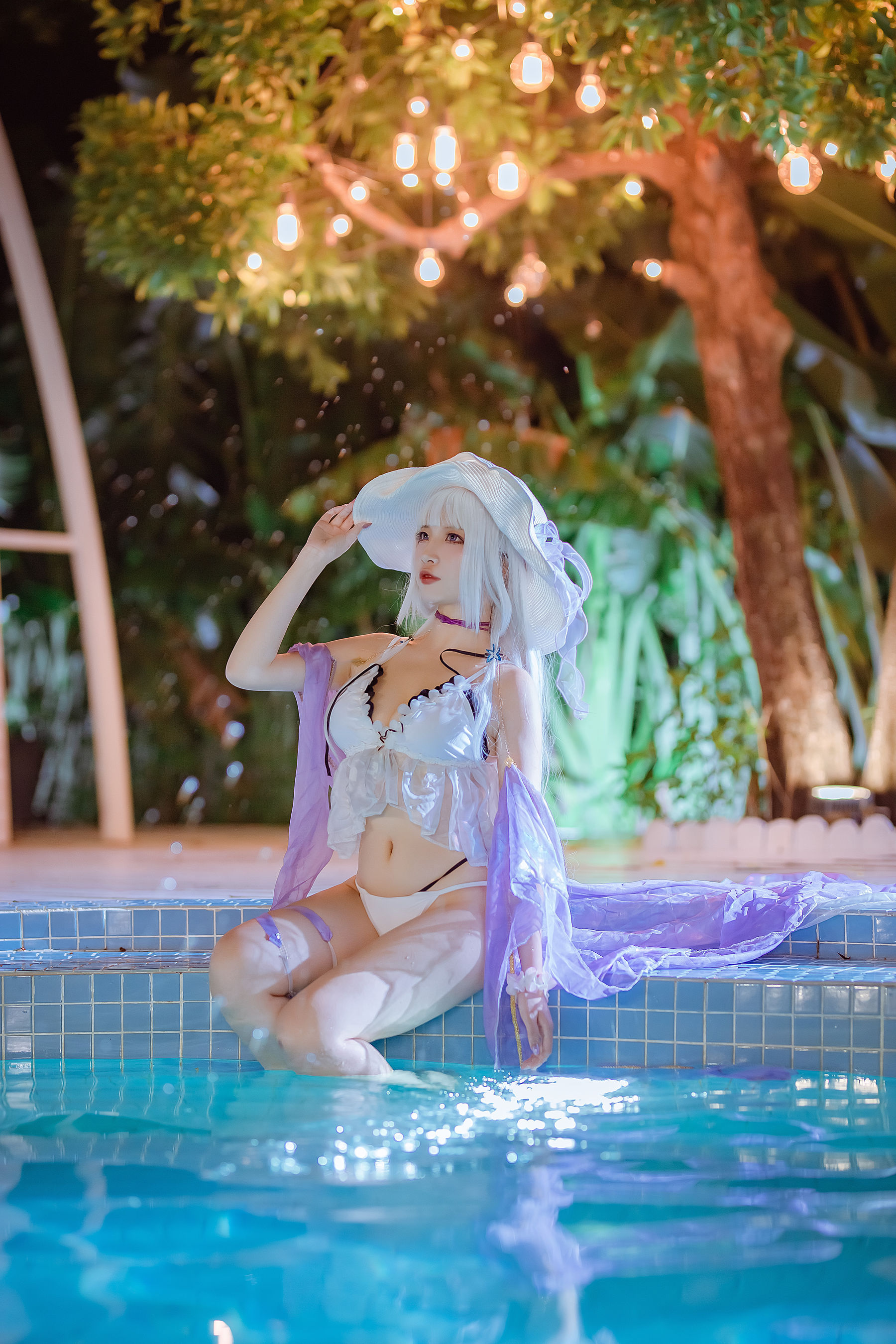 [福利COS] 人气Coser二佐Nisa - 碧蓝光辉泳装 第39张图