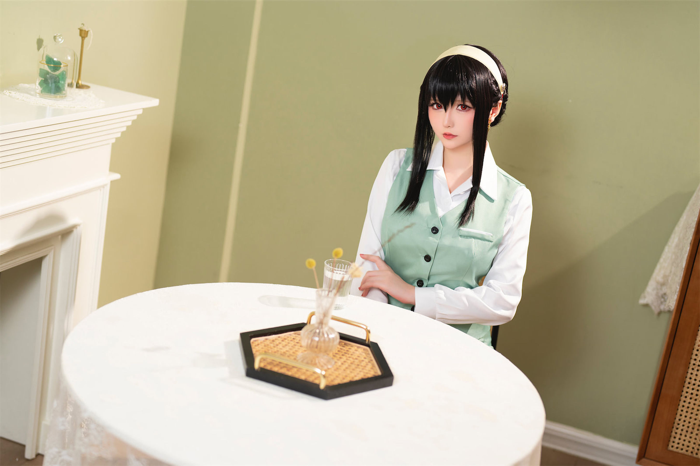 [福利COS] Coser小姐姐星之迟迟 - 圣诞节 约尔 OL制服 第12张图