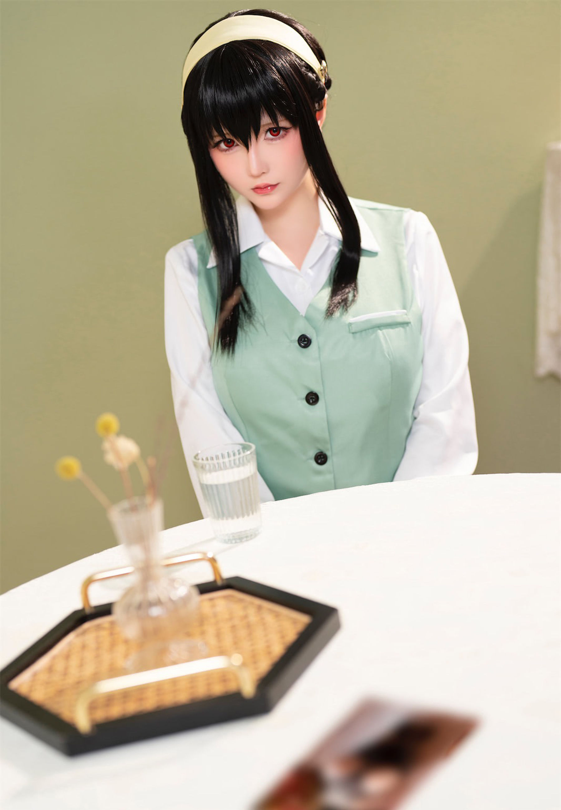 [福利COS] Coser小姐姐星之迟迟 - 圣诞节 约尔 OL制服 第13张图