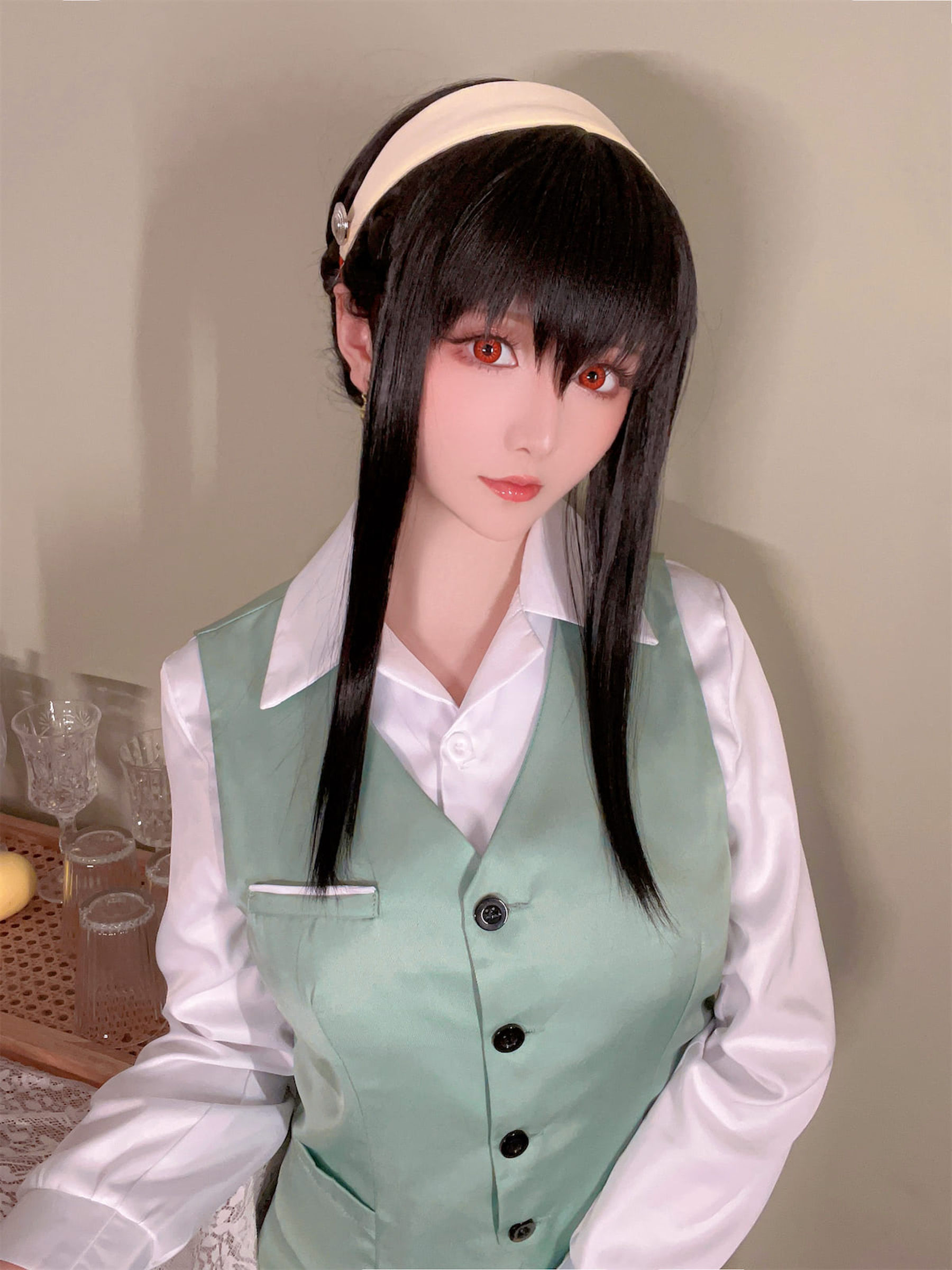 [福利COS] Coser小姐姐星之迟迟 - 圣诞节 约尔 OL制服 第29张图