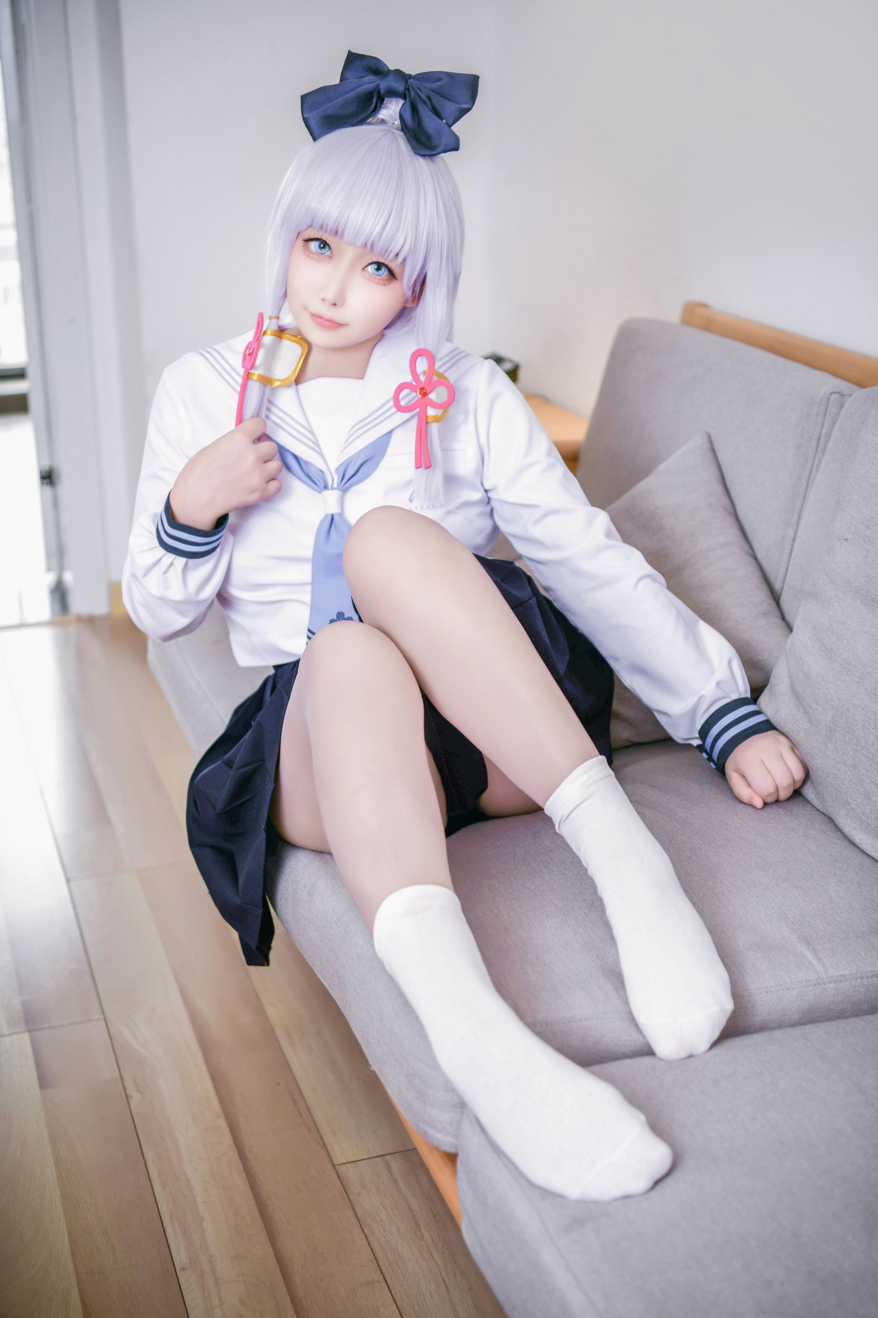 [福利COS] 章鱼娘 - 原神 神里綾華 JK 第4张图