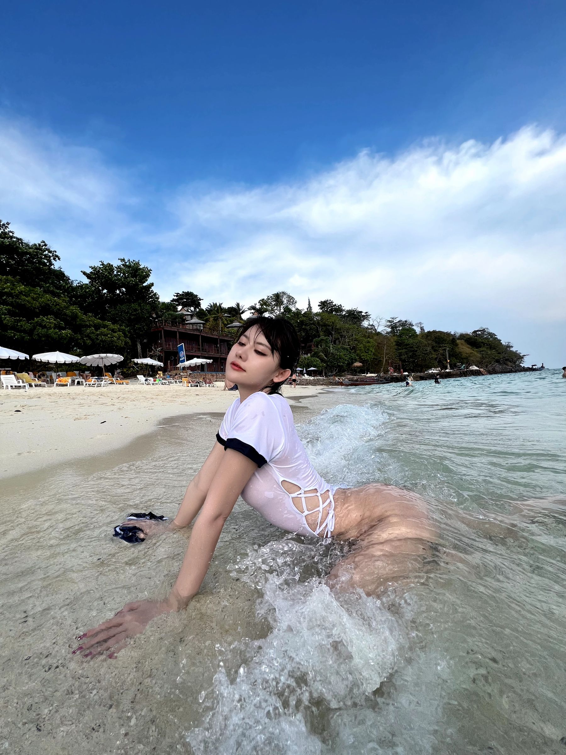 美女模特Azhua19970(阿朱啊) - 海岛透视 第13张图