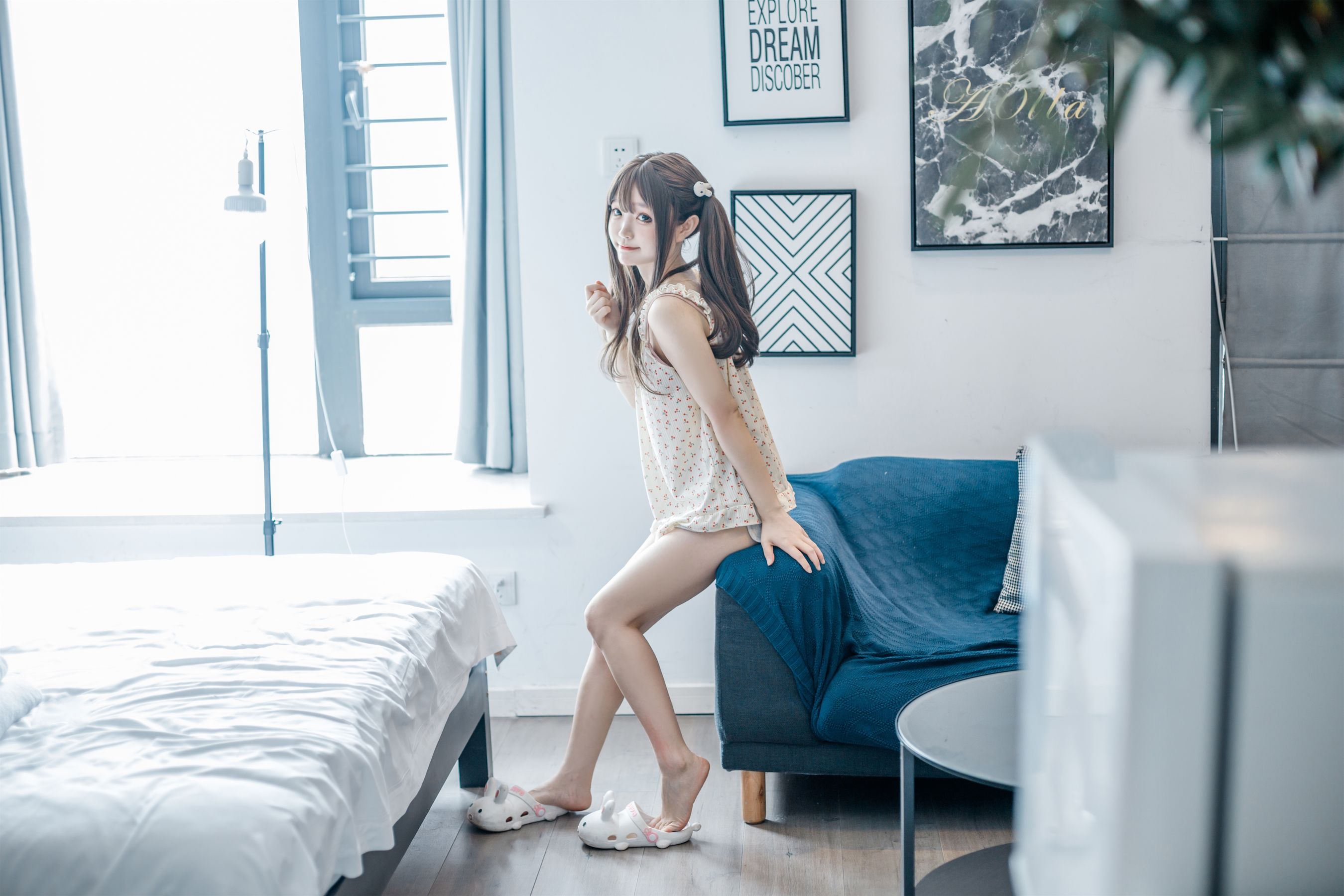 神沢永莉 - 黄色吊带睡衣兔兔 第7张图