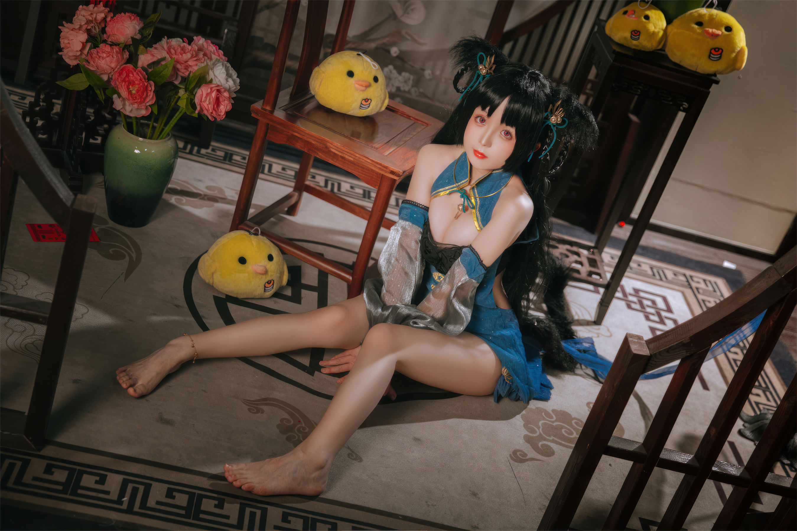Cosplay日奈娇 - 碧蓝航线 大潮旗袍 第1张图