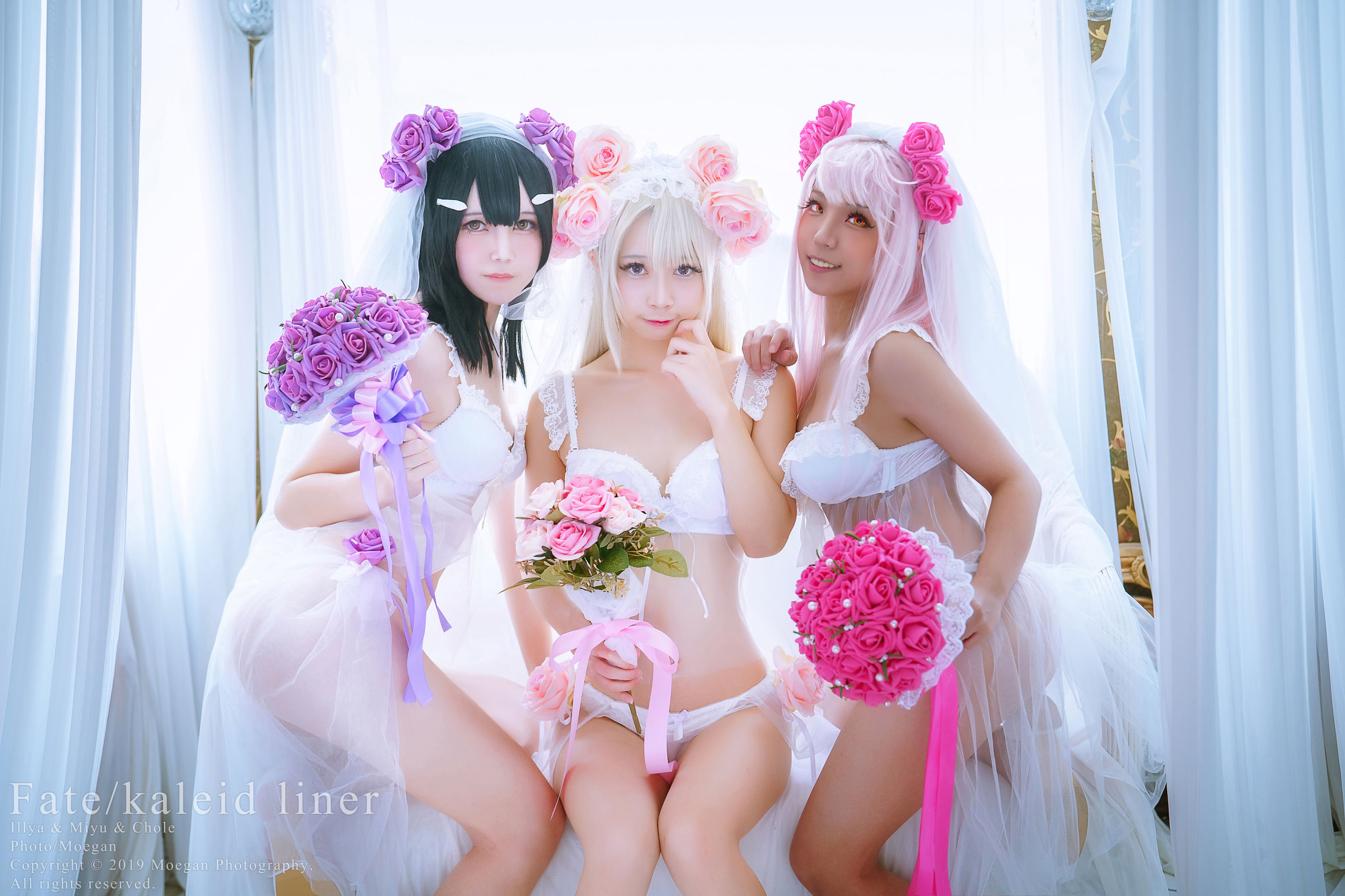 沖田凜花Rinka&鈴鈴Yakira&鬼姬Oni Hime - Wedding Bikini ver 第18张图