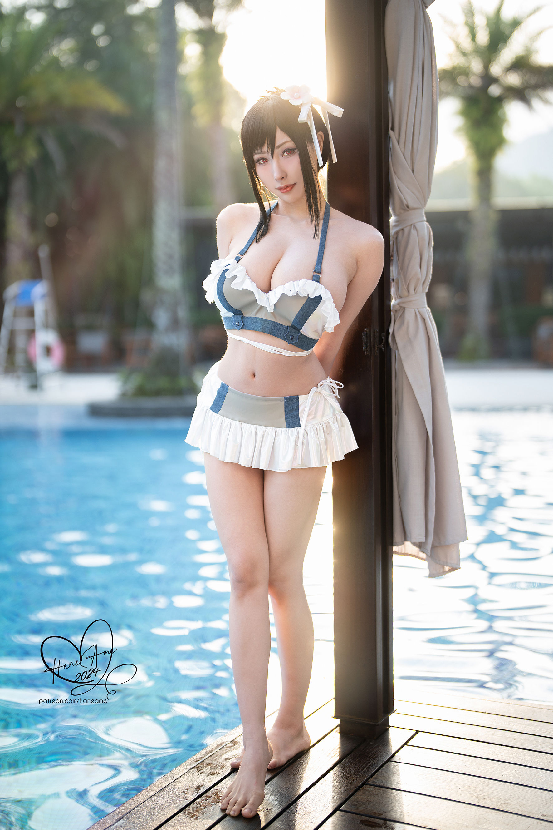 Hane Ame 雨波写真 - 最终幻想 蒂法泳装 第1张图