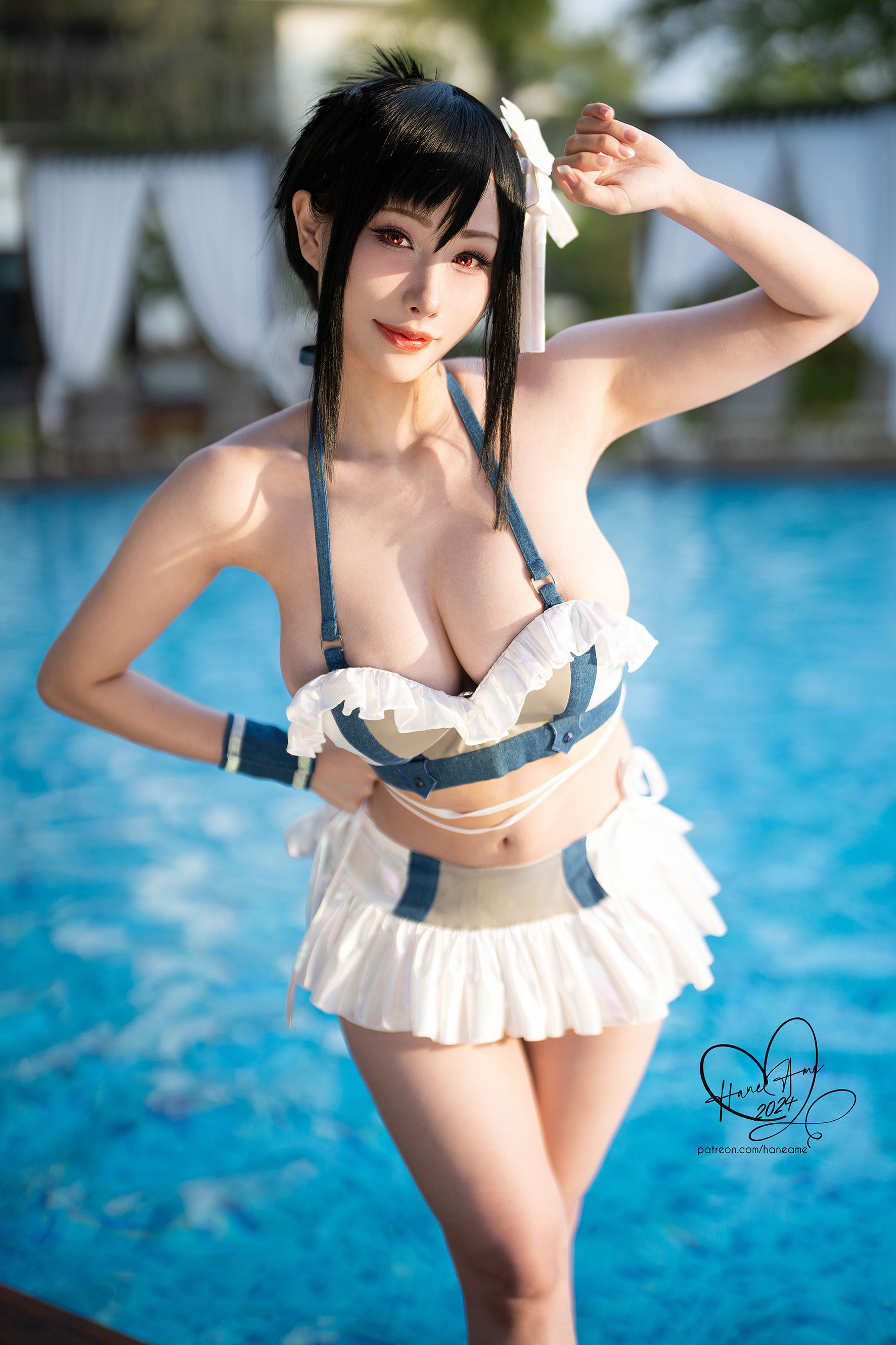 Hane Ame 雨波写真 - 最终幻想 蒂法泳装 第3张图