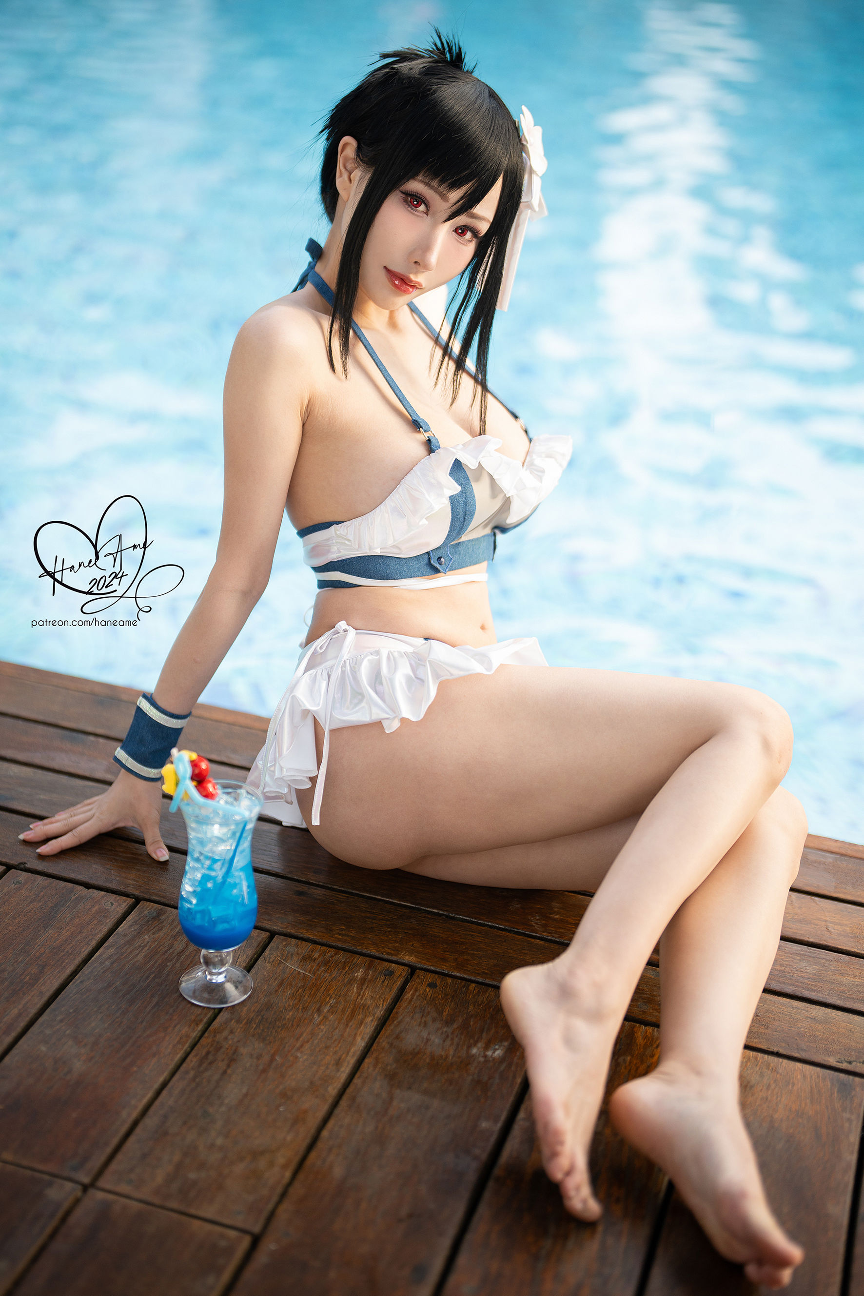 Hane Ame 雨波写真 - 最终幻想 蒂法泳装 第5张图