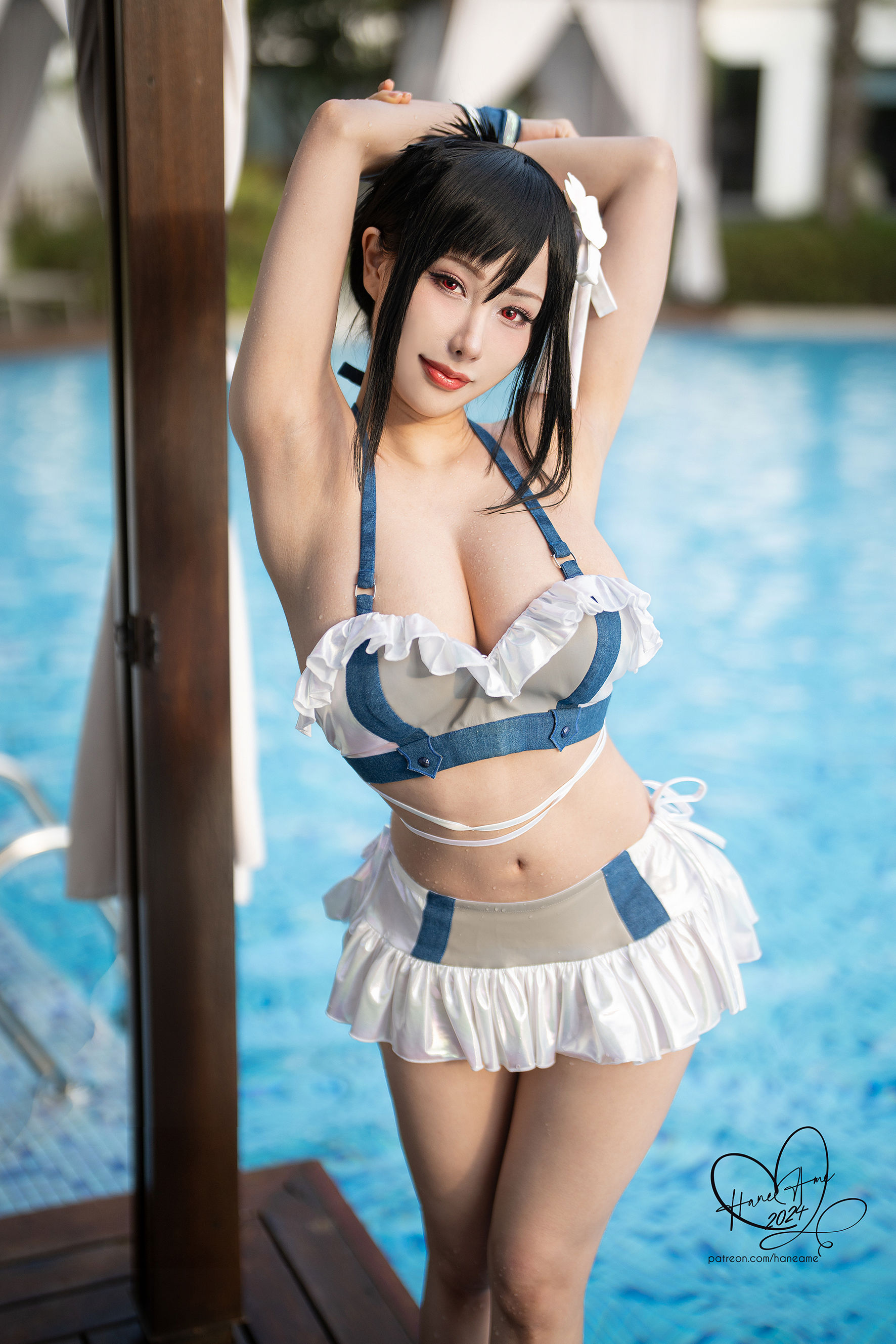 Hane Ame 雨波写真 - 最终幻想 蒂法泳装 第7张图