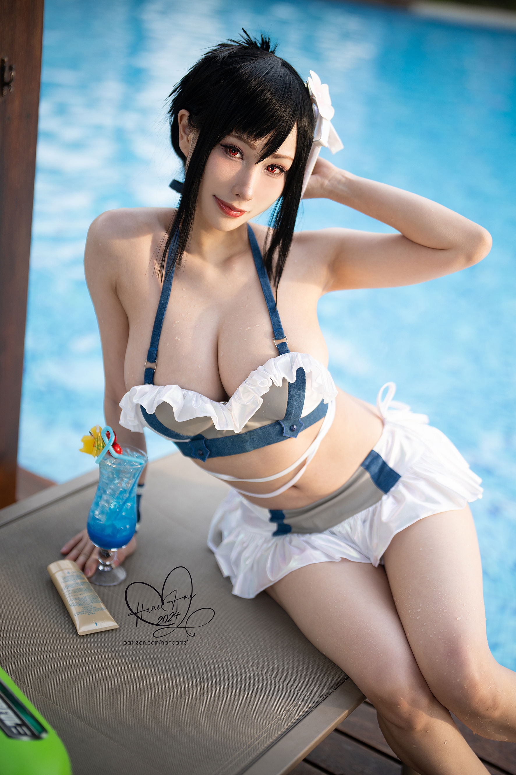 Hane Ame 雨波写真 - 最终幻想 蒂法泳装 第8张图