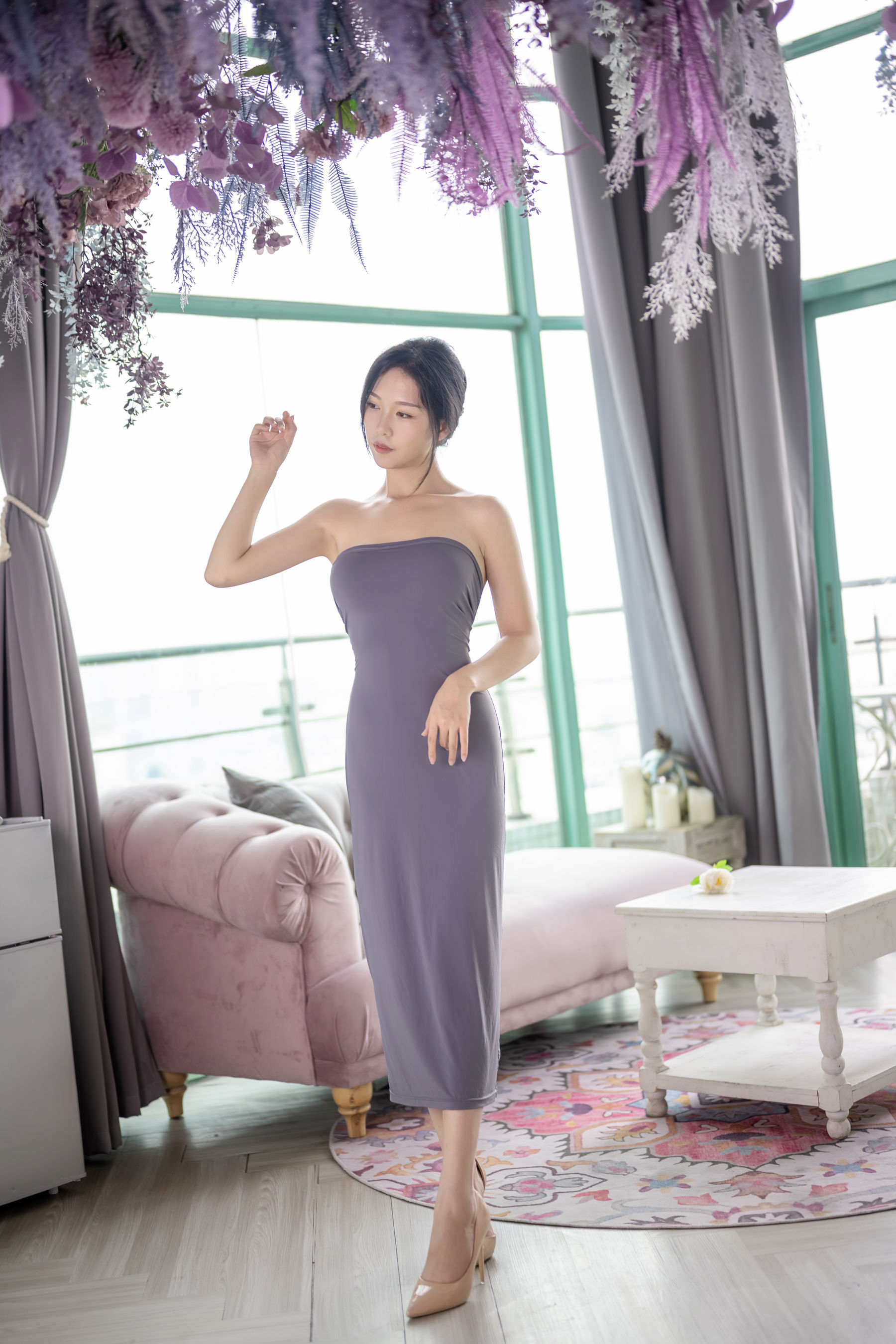 抖娘-利世 图集 - 连体裙激凸骆驼趾 第1张图