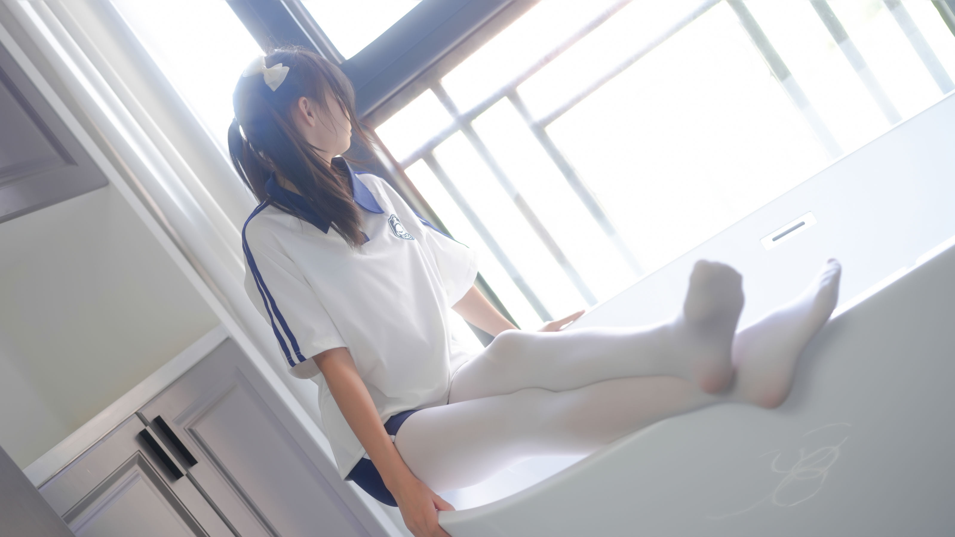 [紧急企划] 内部定制 小婕 校服白丝 第11张图