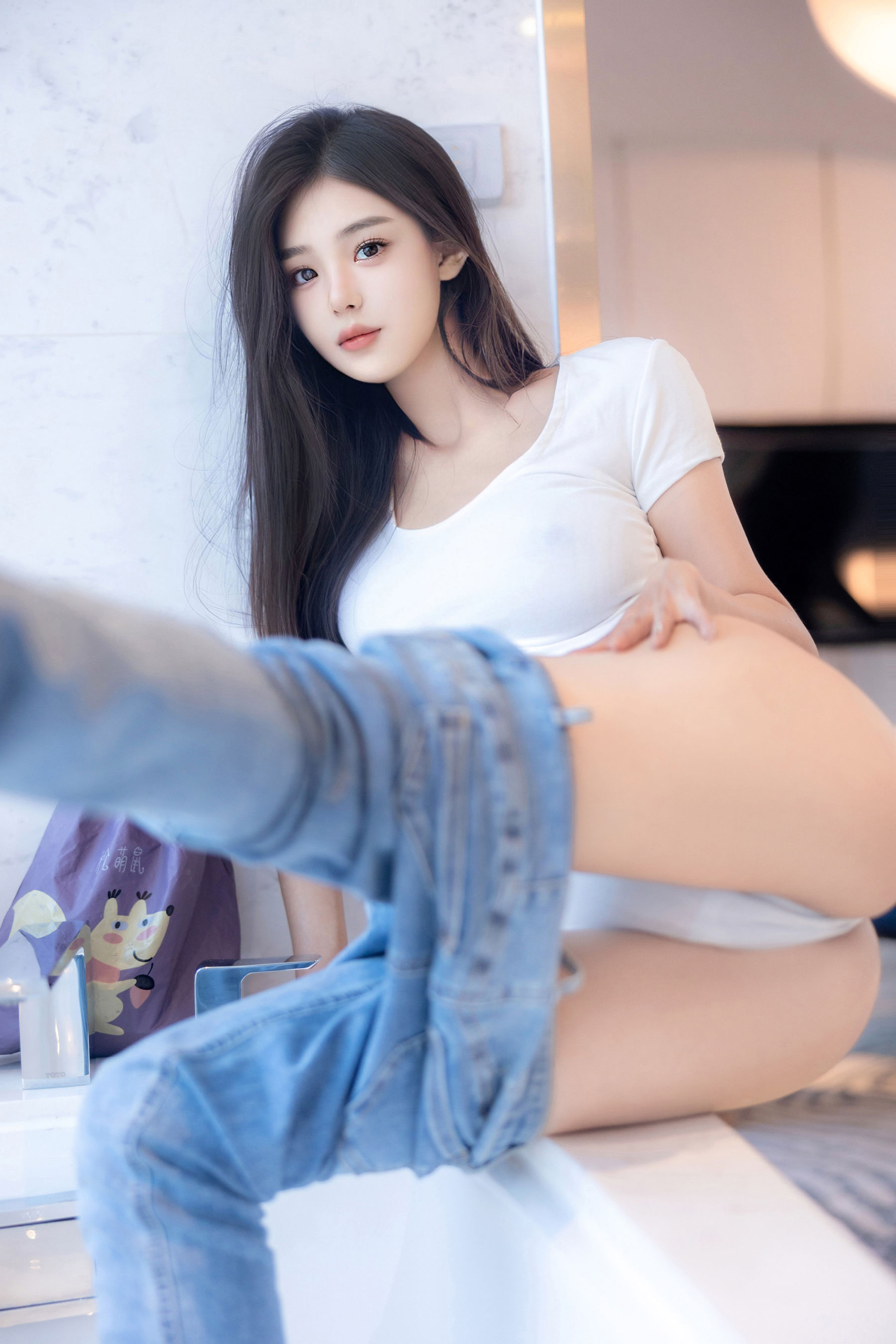 周周不吃香菜 - 简约牛仔裤 第22张图