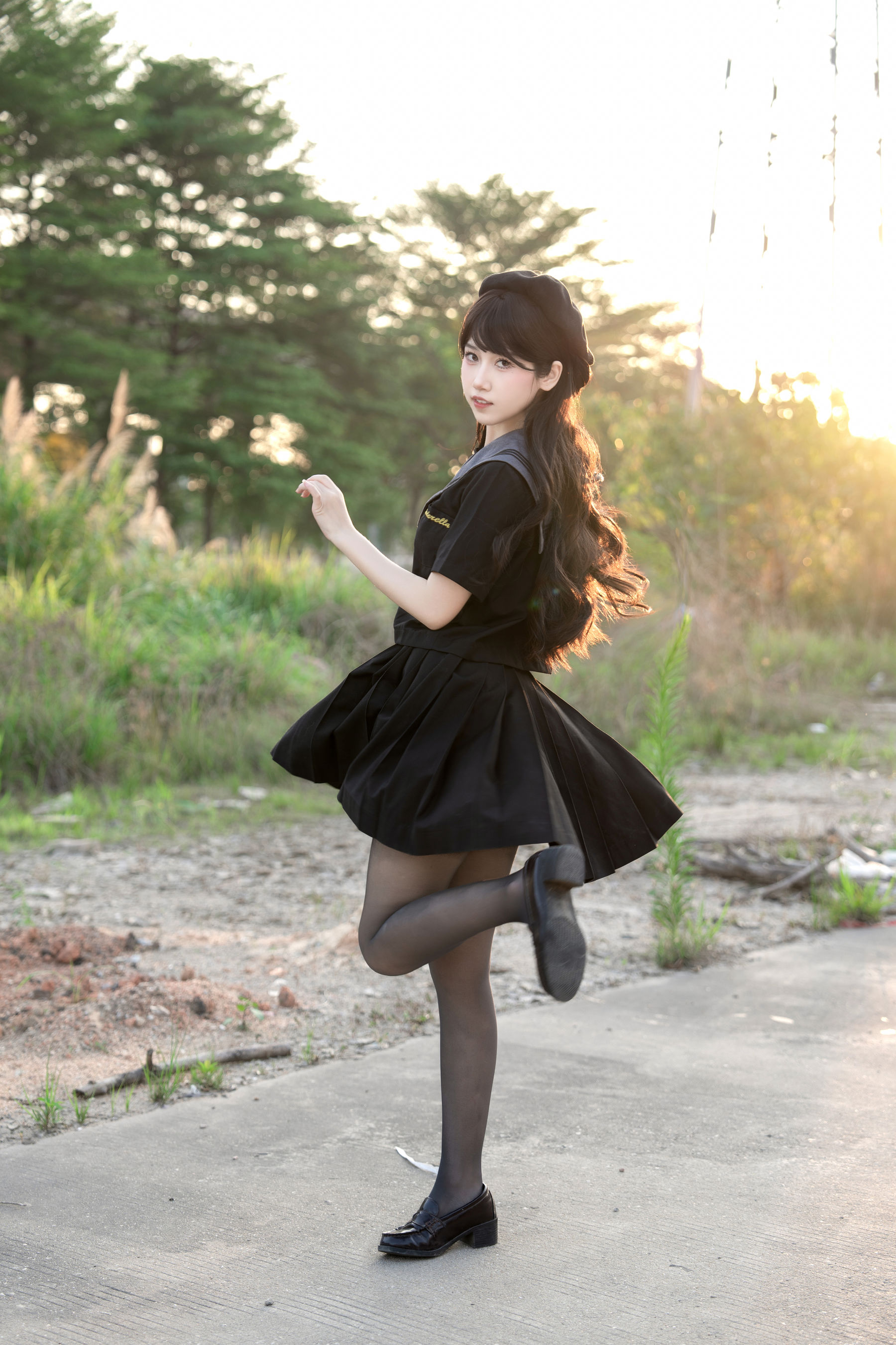 微博人气Coser 不呆猫 - 放课后野外JK 第101张图