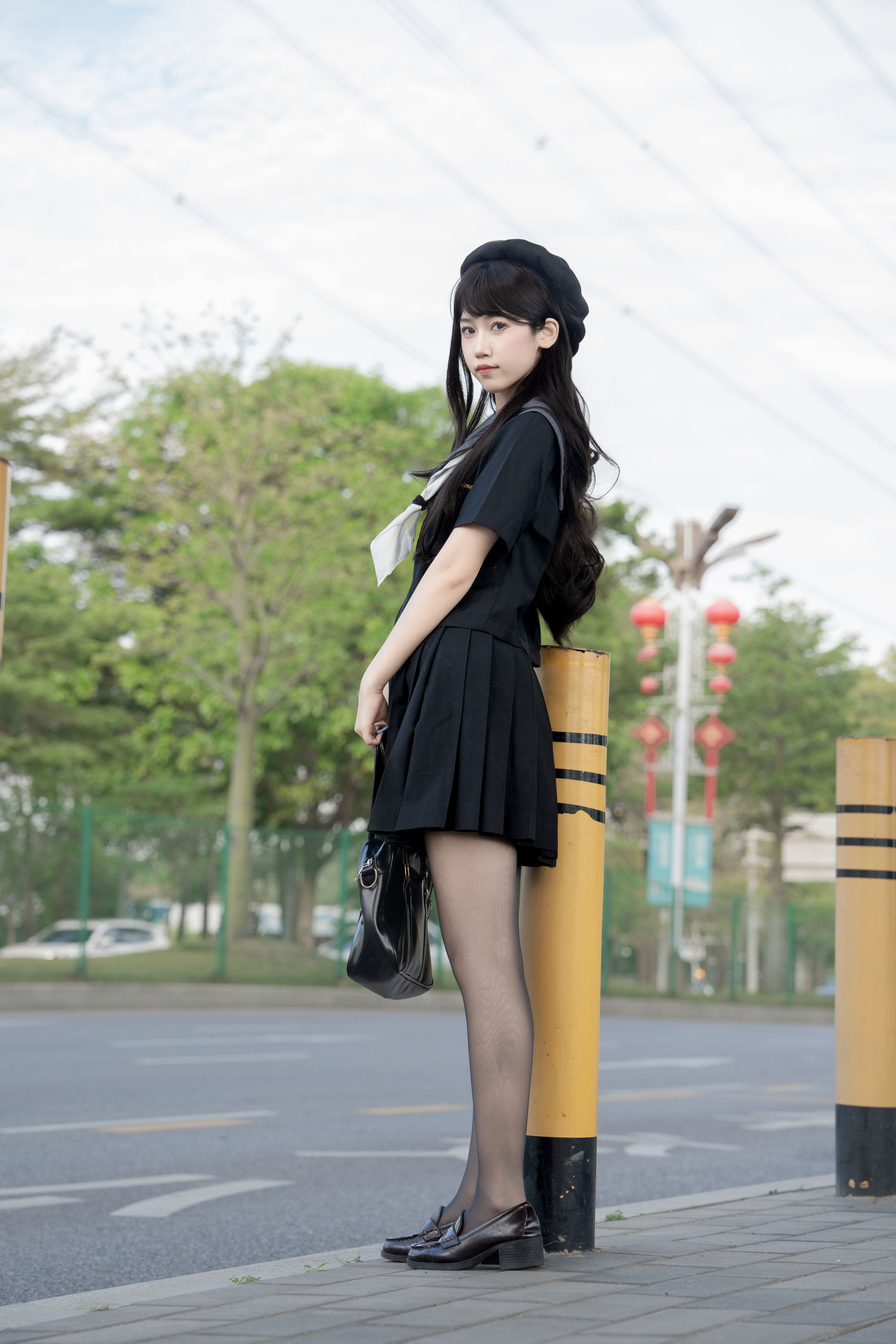 微博人气Coser 不呆猫 - 放课后野外JK 第16张图