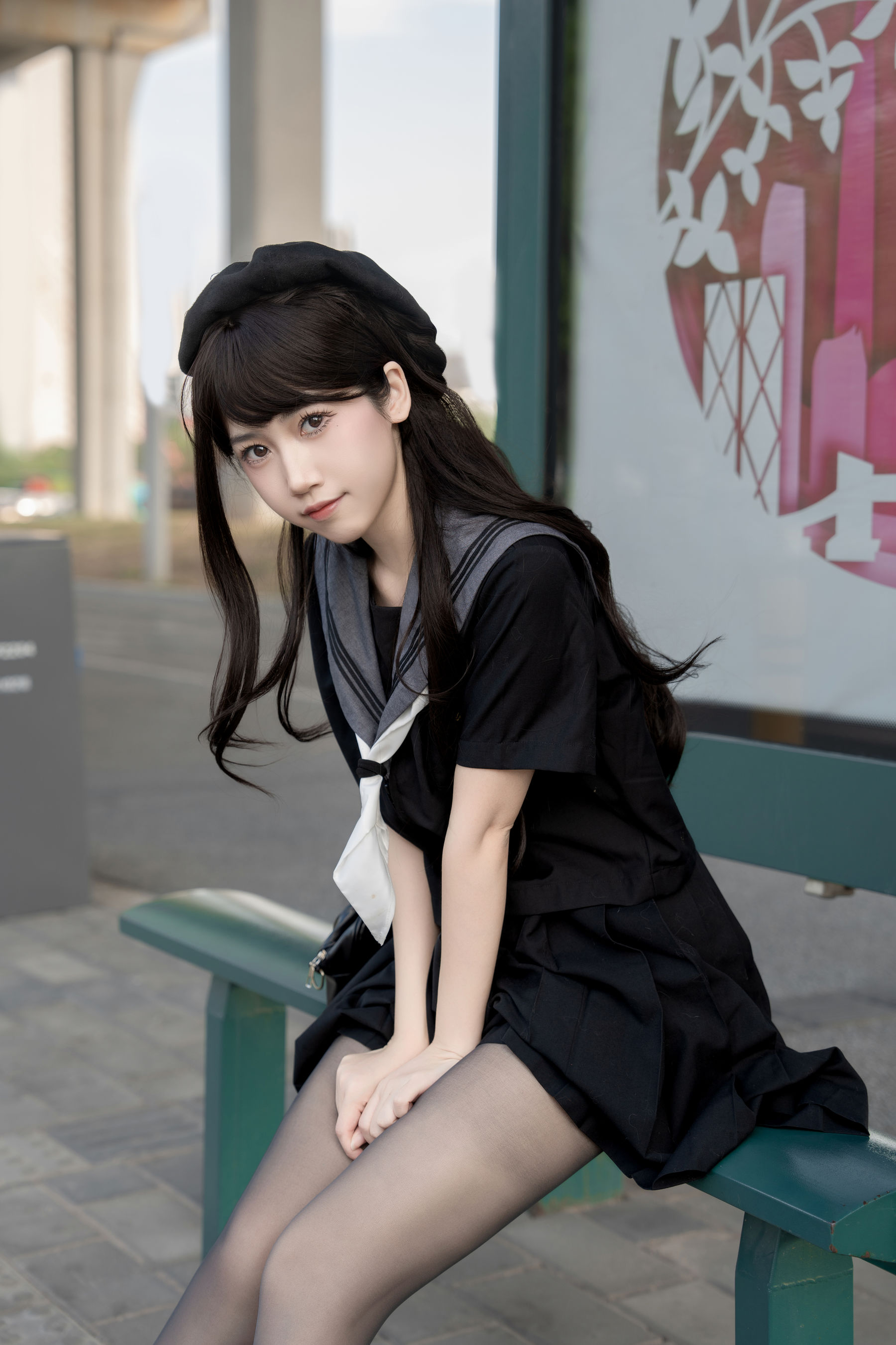 微博人气Coser 不呆猫 - 放课后野外JK 第20张图