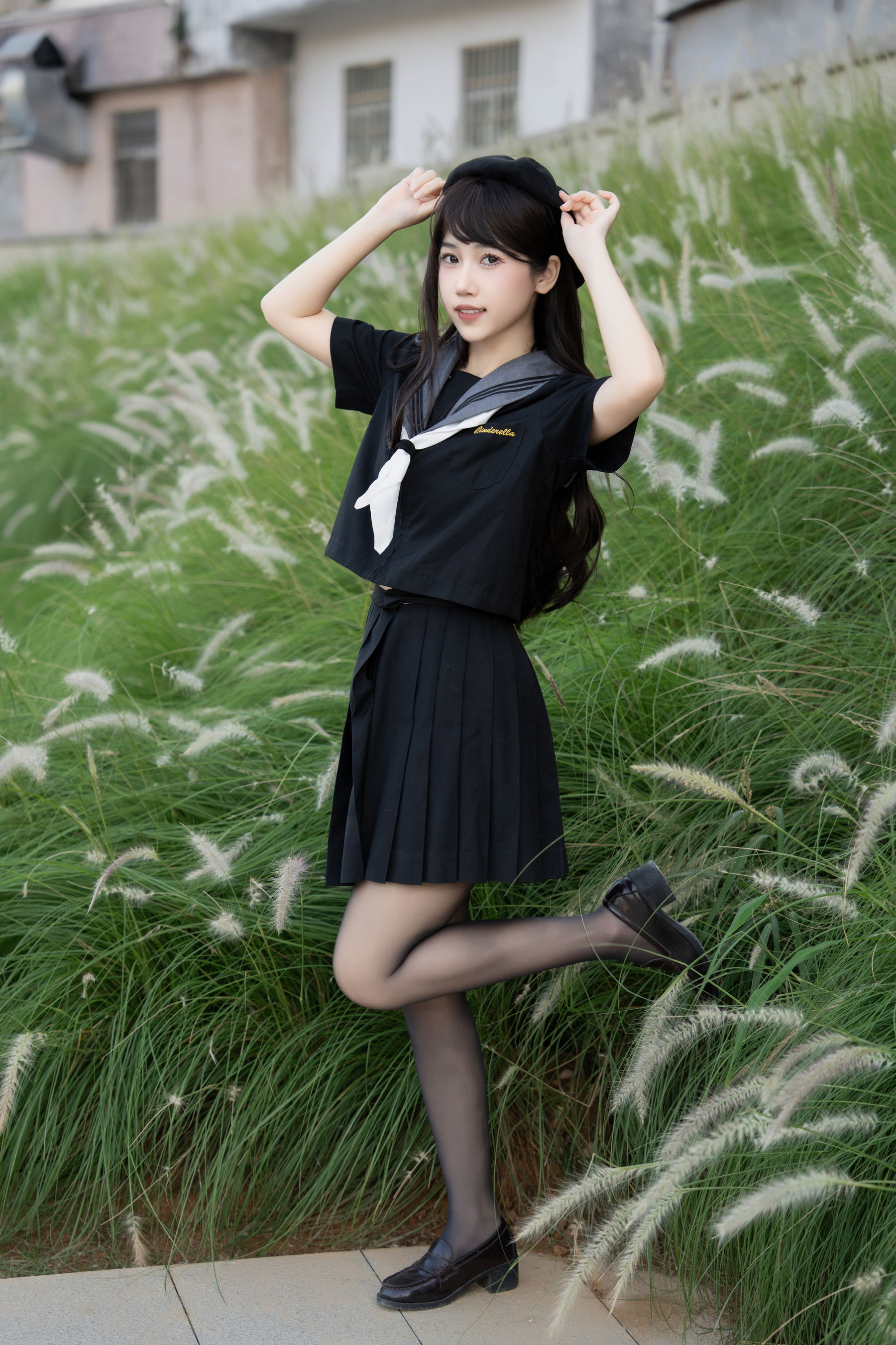 微博人气Coser 不呆猫 - 放课后野外JK 第43张图