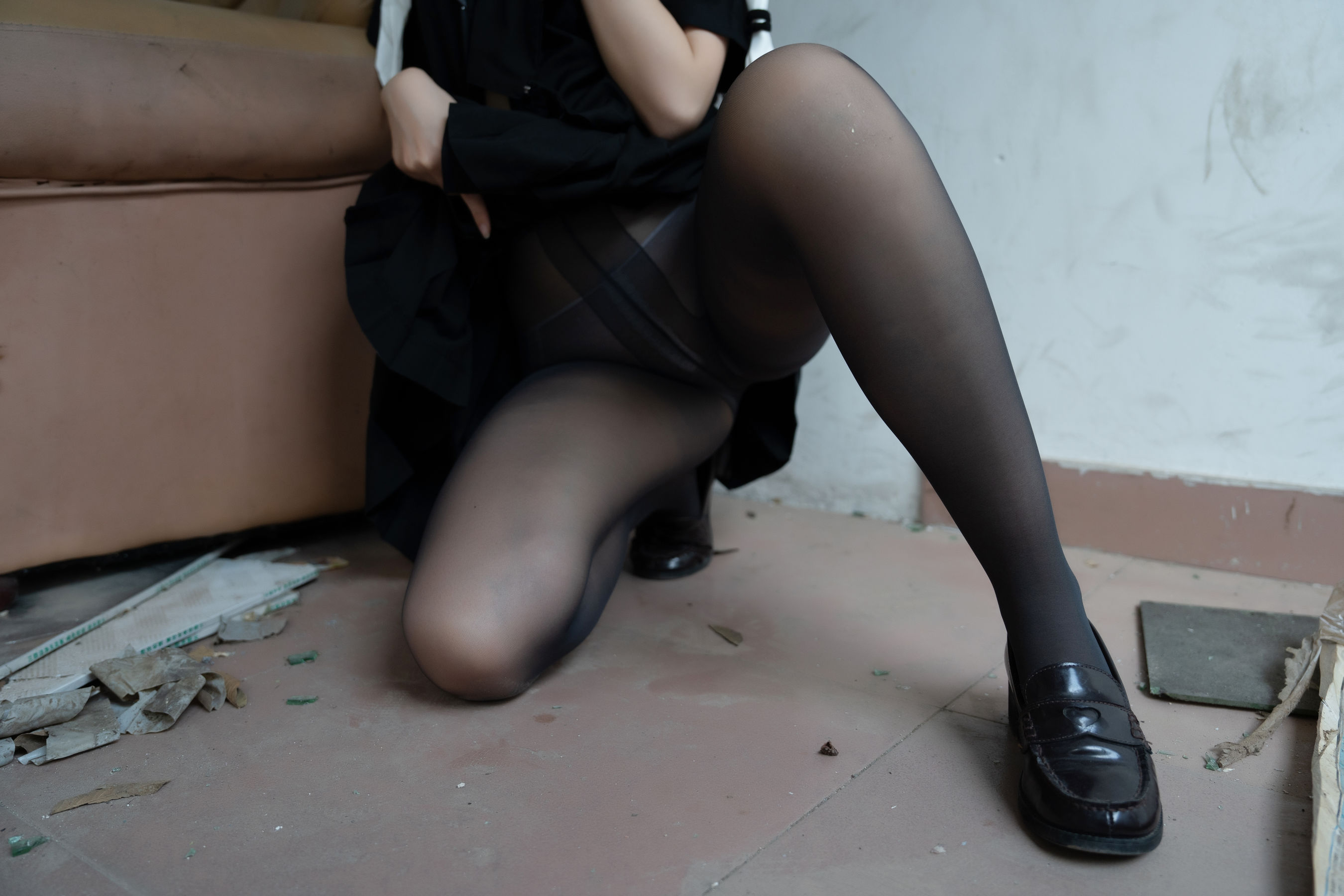 微博人气Coser 不呆猫 - 放课后野外JK 第57张图