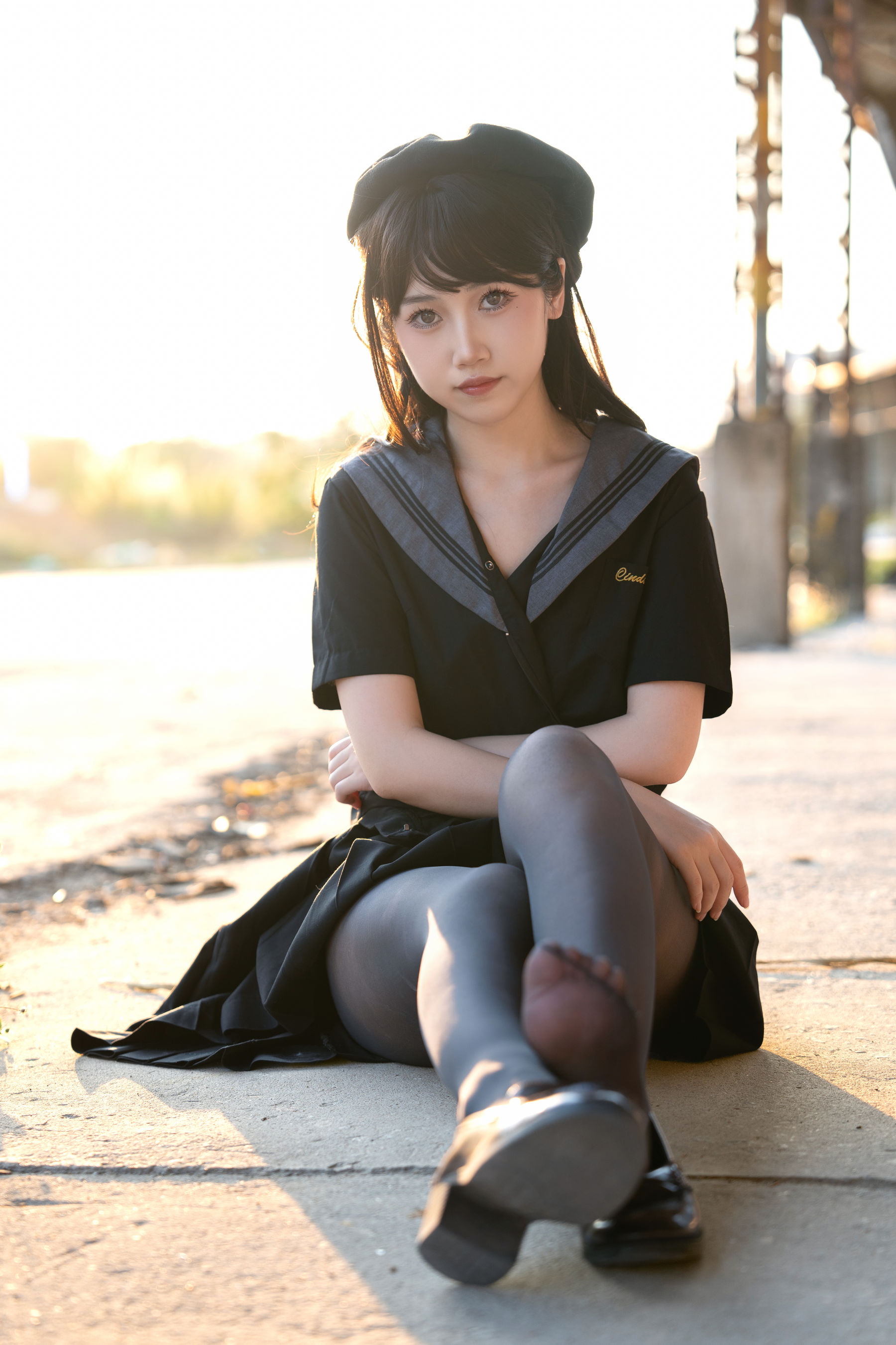 微博人气Coser 不呆猫 - 放课后野外JK 第98张图