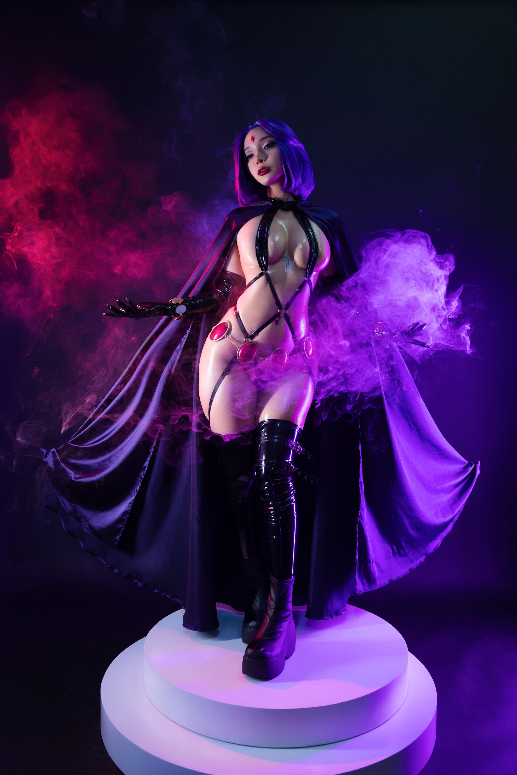 Umeko J - Raven Latex Lingerie 第2张图
