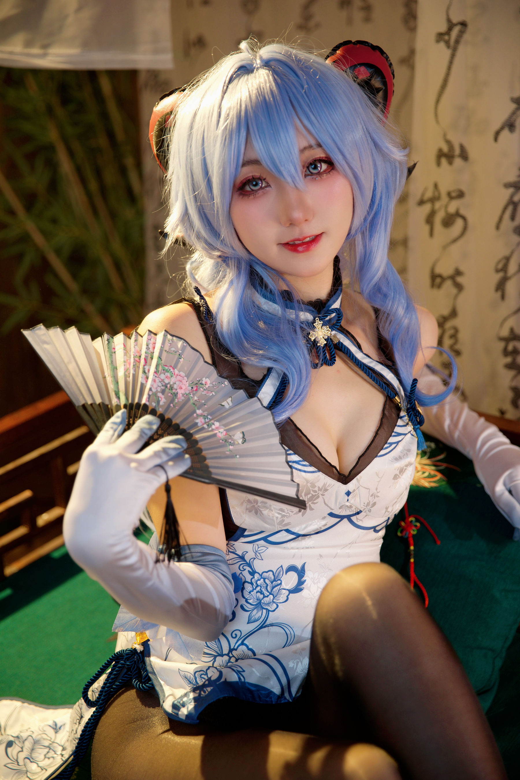 屑雪雪鸭 - 甘雨 青花瓷旗袍 第9张图