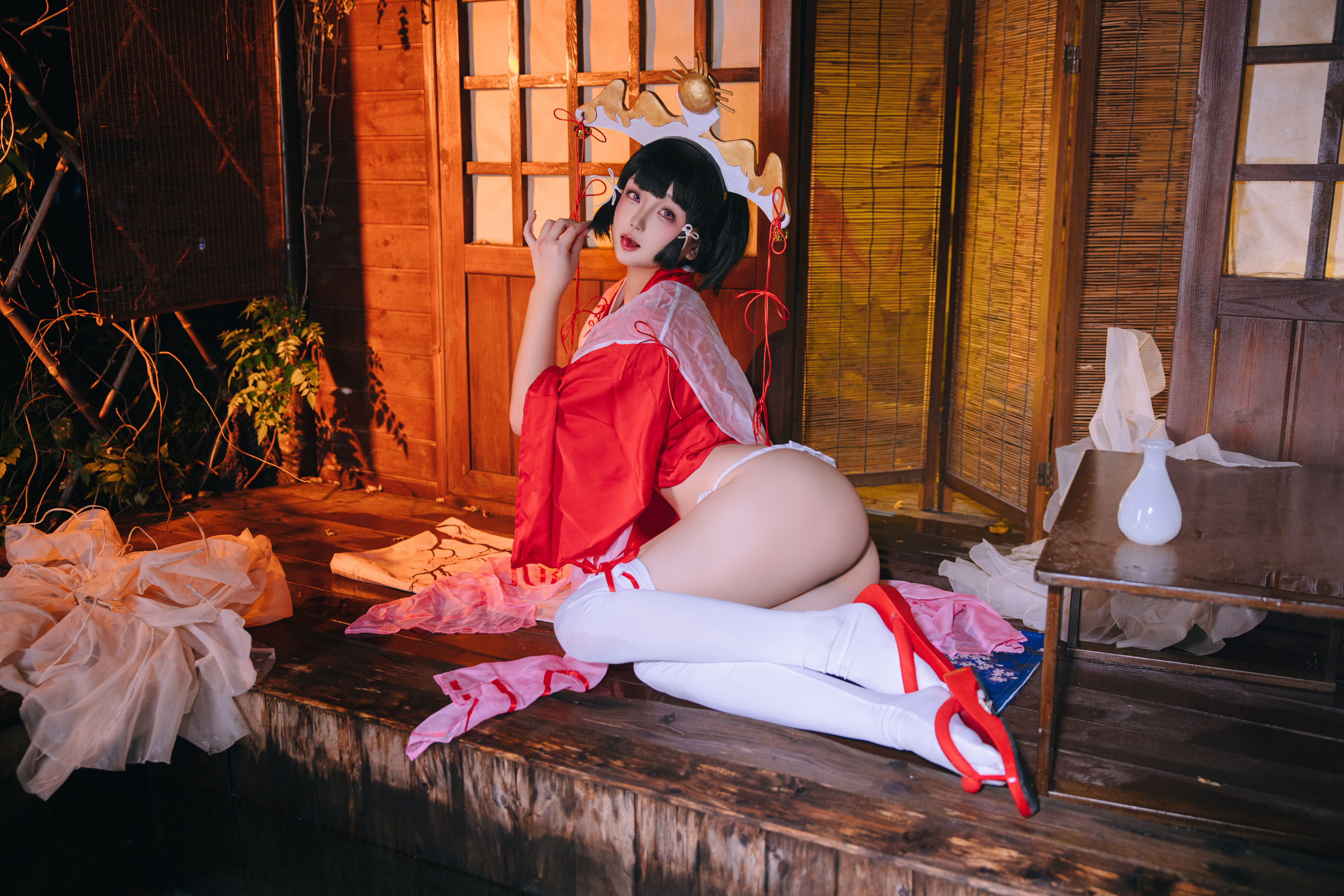 Cosplay 日奈娇 - 辉夜巫女 第3张图