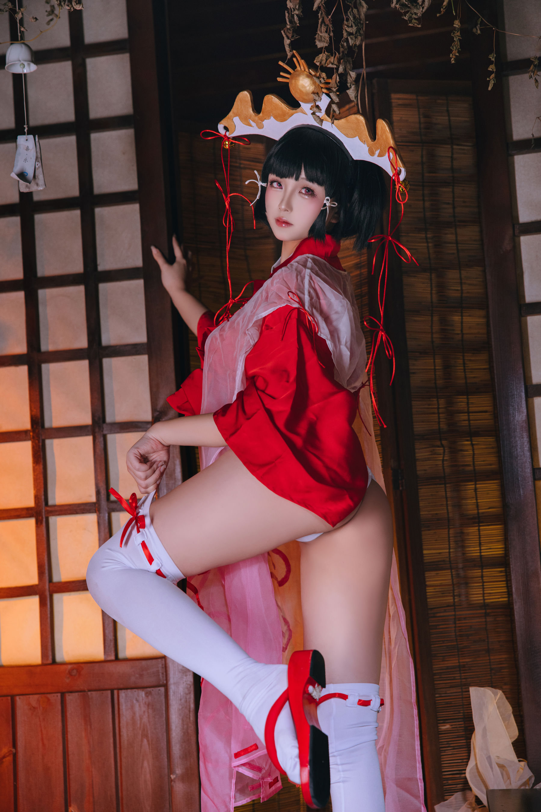 Cosplay 日奈娇 - 辉夜巫女 第4张图