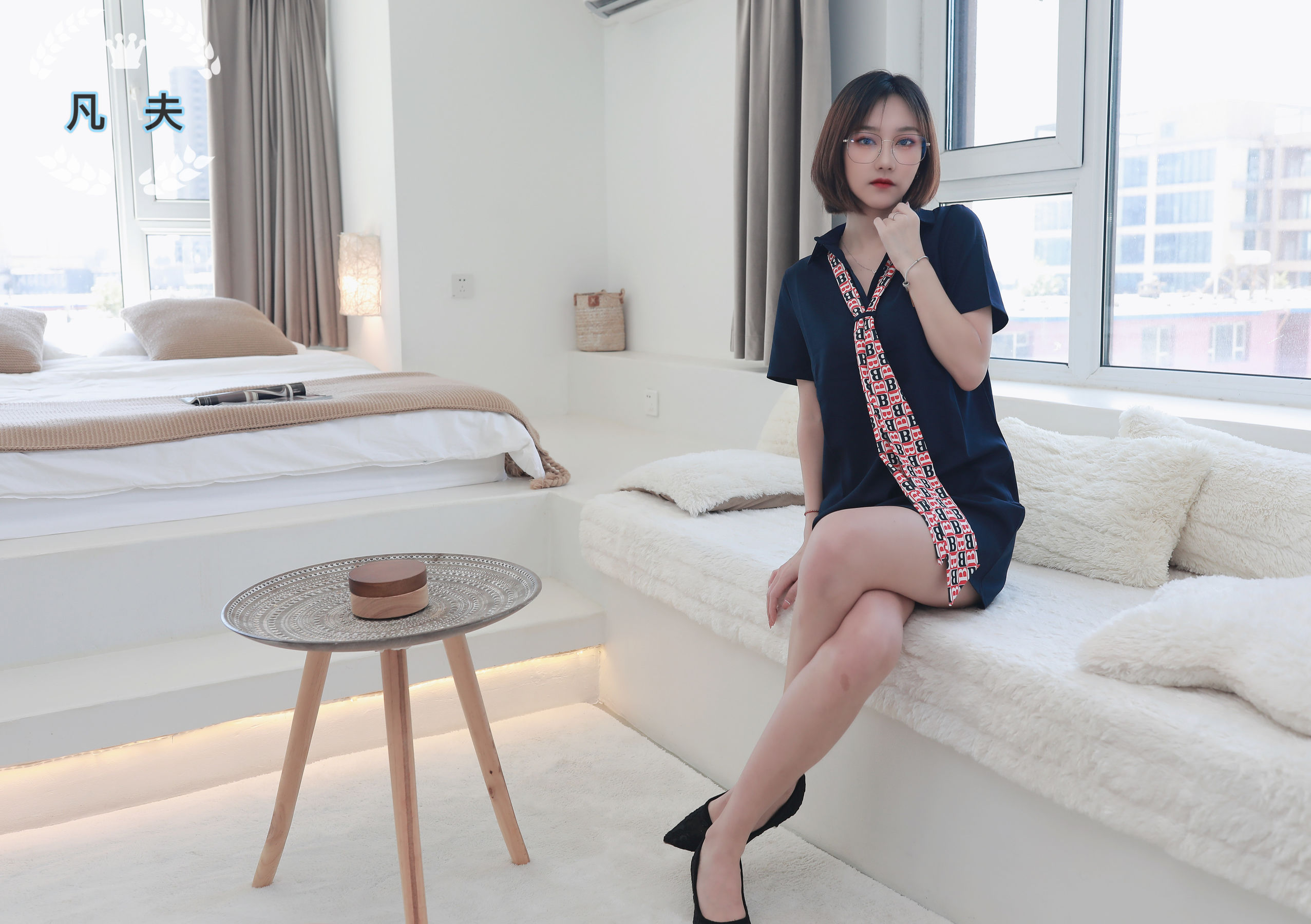 凡夫摄影 - 子轩 连衣裙高跟美足 第3张图