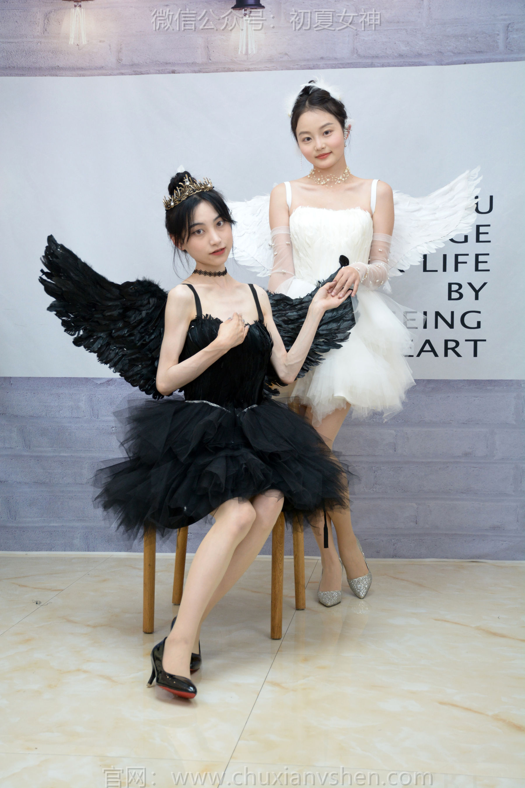 初夏女神 No.207 柒柒&双双 黑白天鹅 第4张图